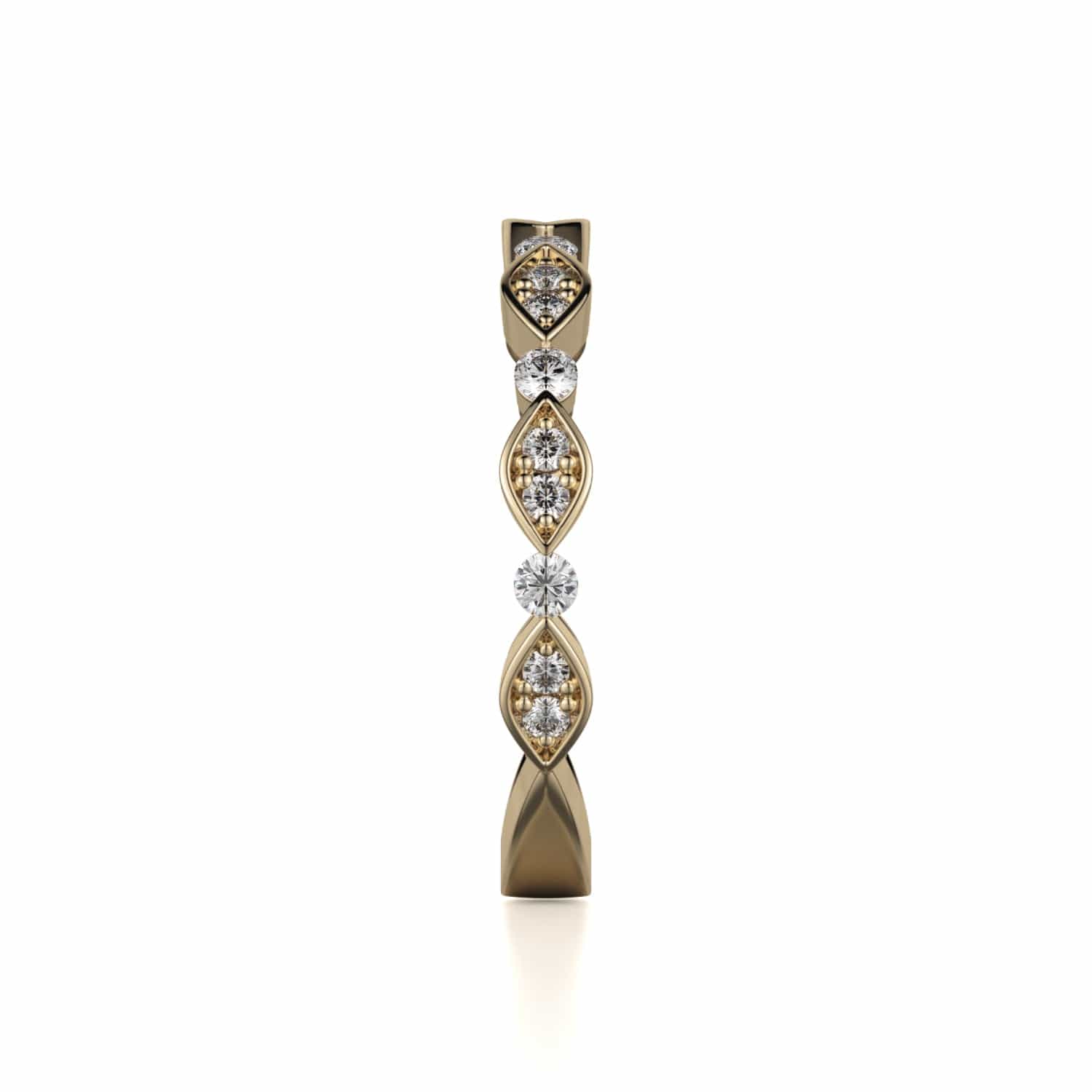 Bezel Marquise Diamond Band - Image 2
