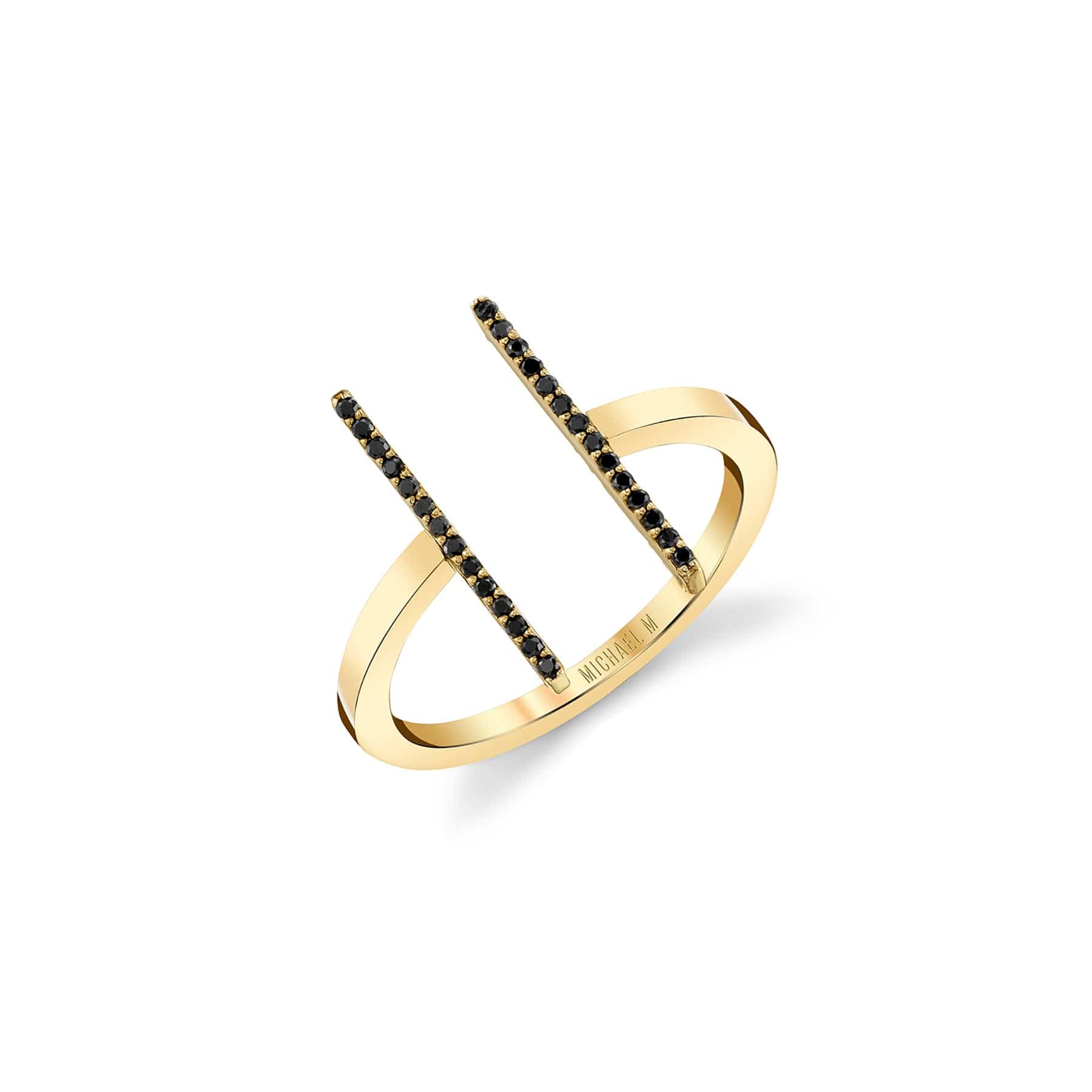 Double Bar Diamond Mix Ring - Image 3