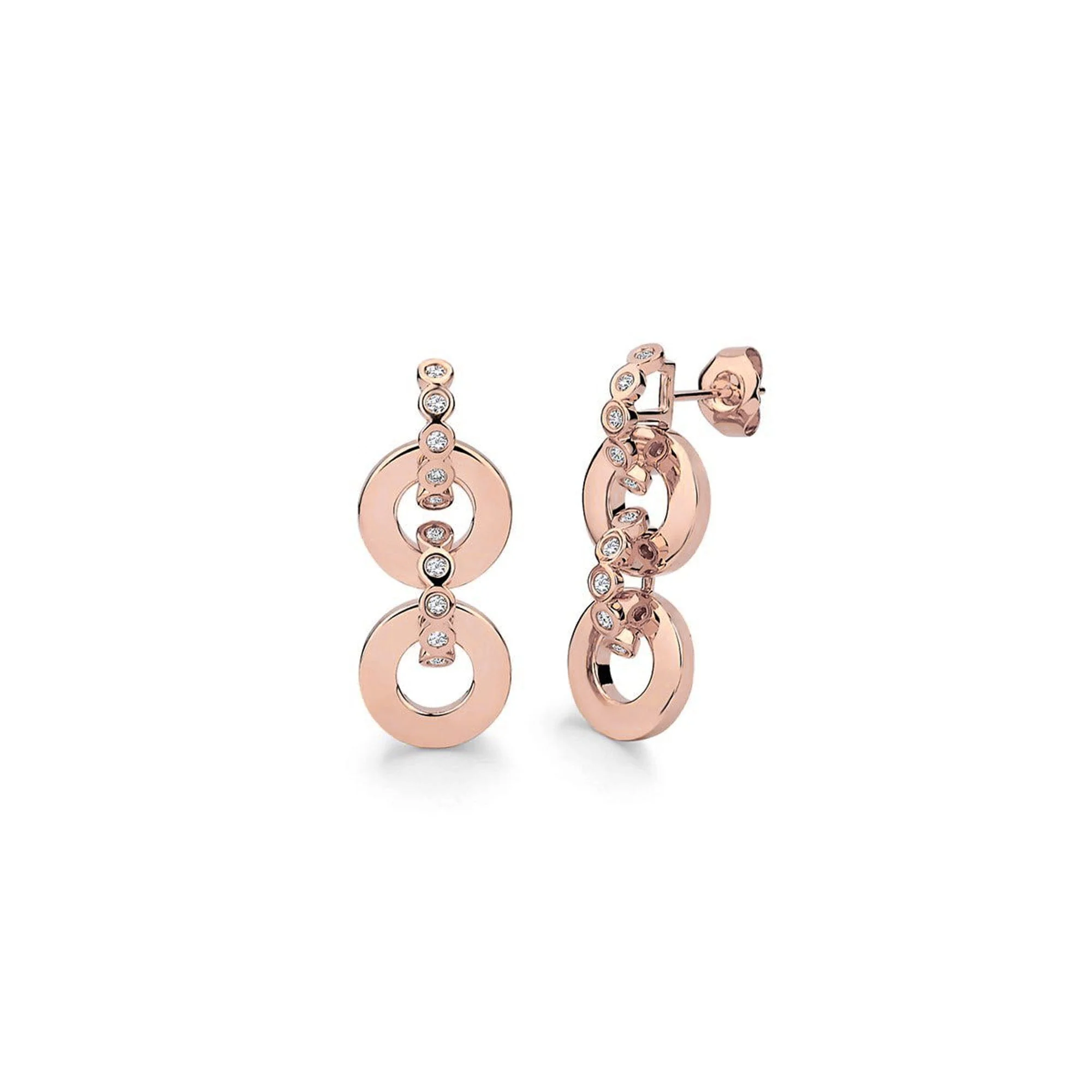 Chroma Gold Arch Drop Earrings - Image 3