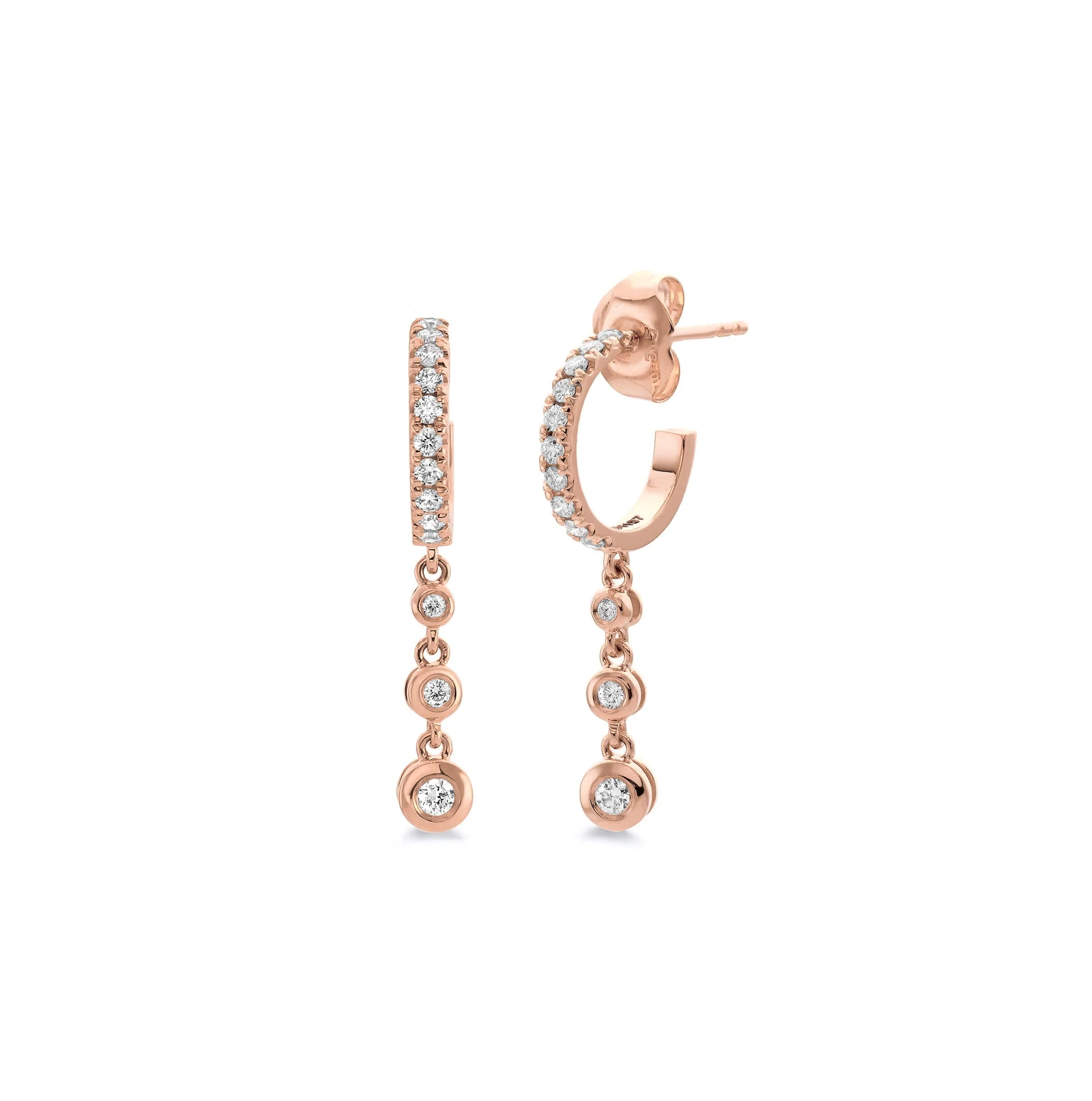 Chroma Gold Dangle Hoops - Image 3