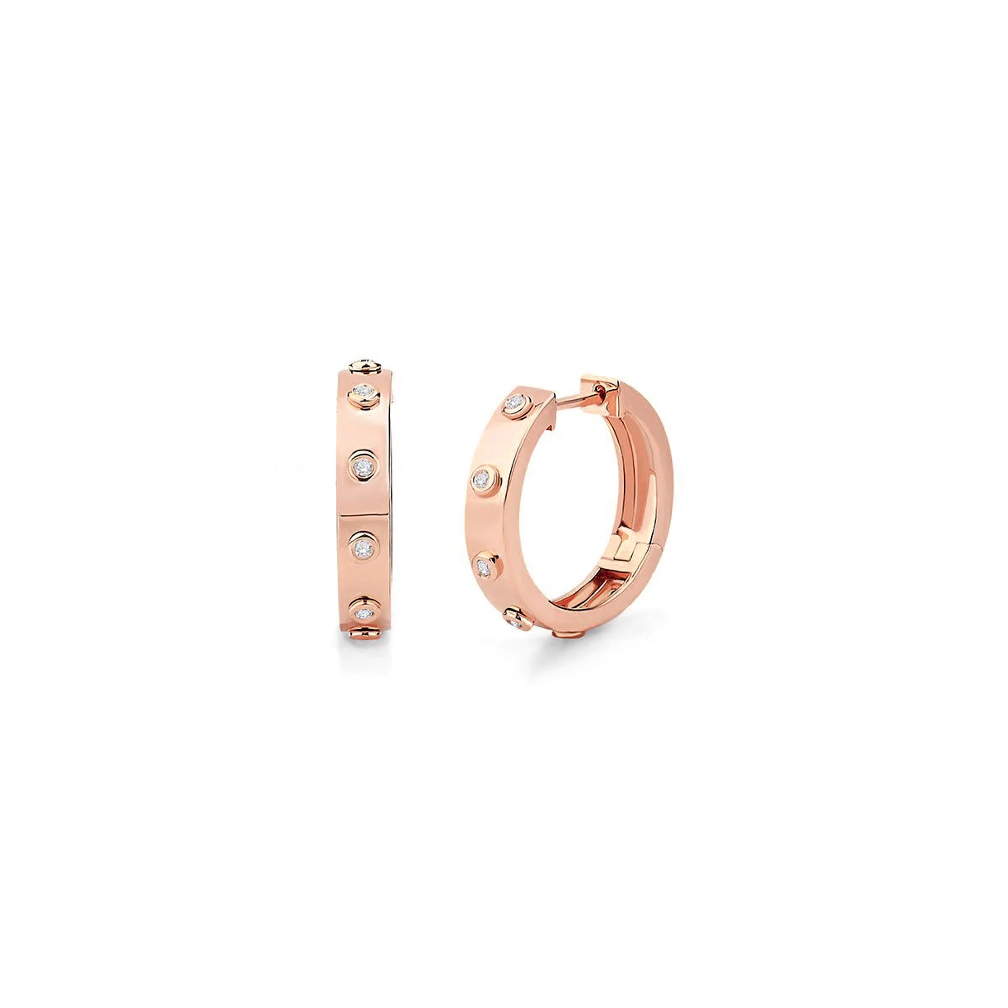 Chroma Gold Hinge Hoops - Image 3