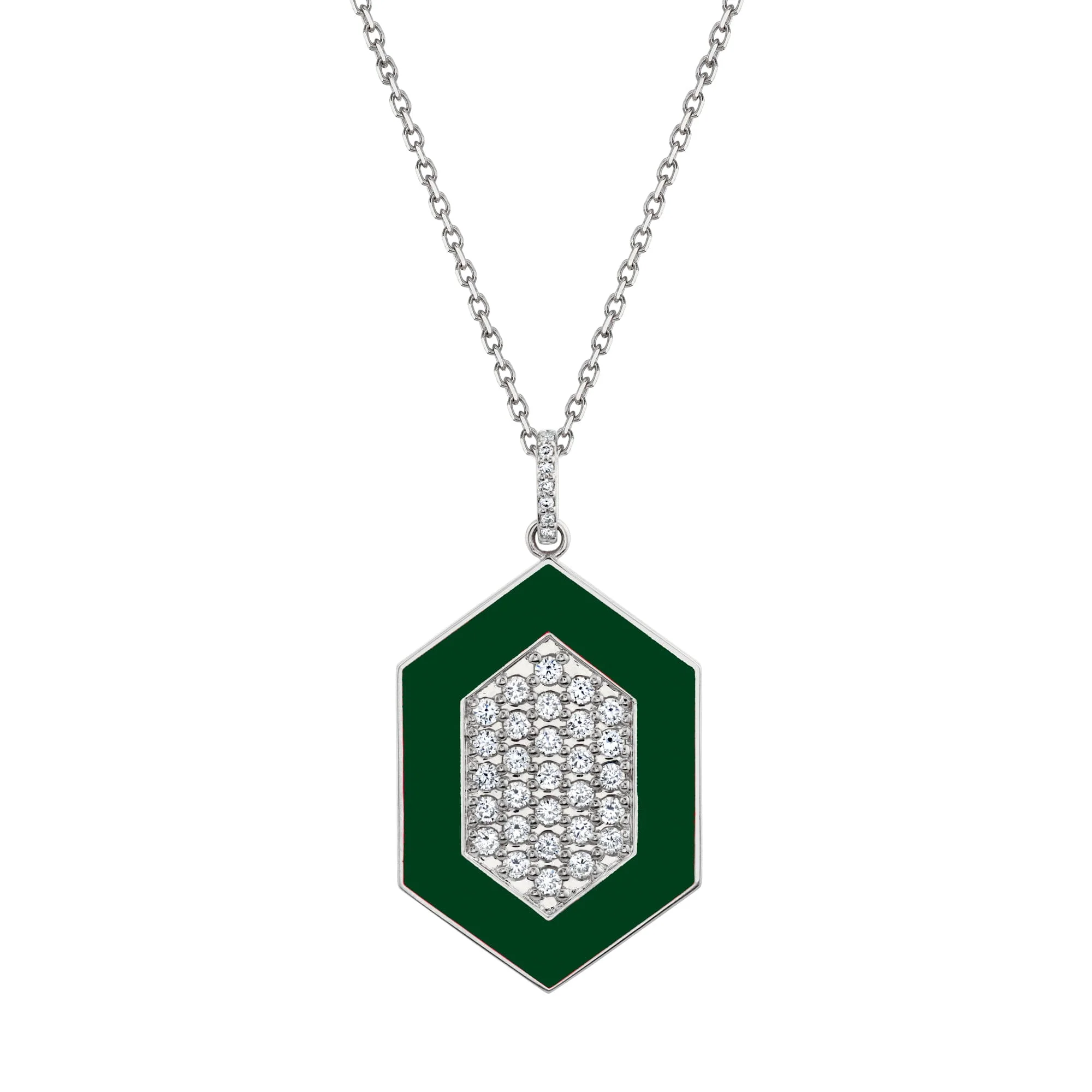 Chroma Pavé Hexagon Pendant - Image 15
