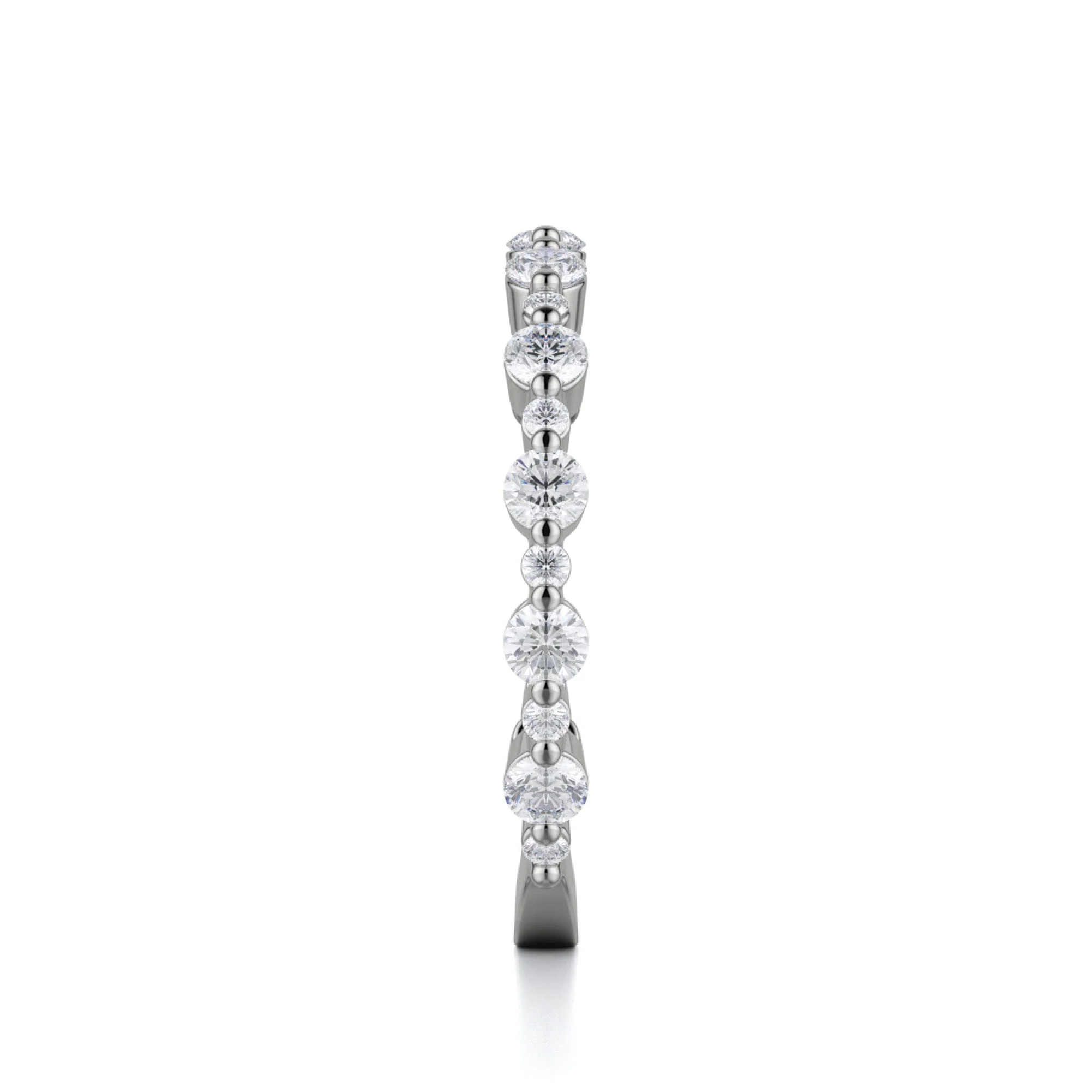 Classic Diamond Cluster Band - Image 7