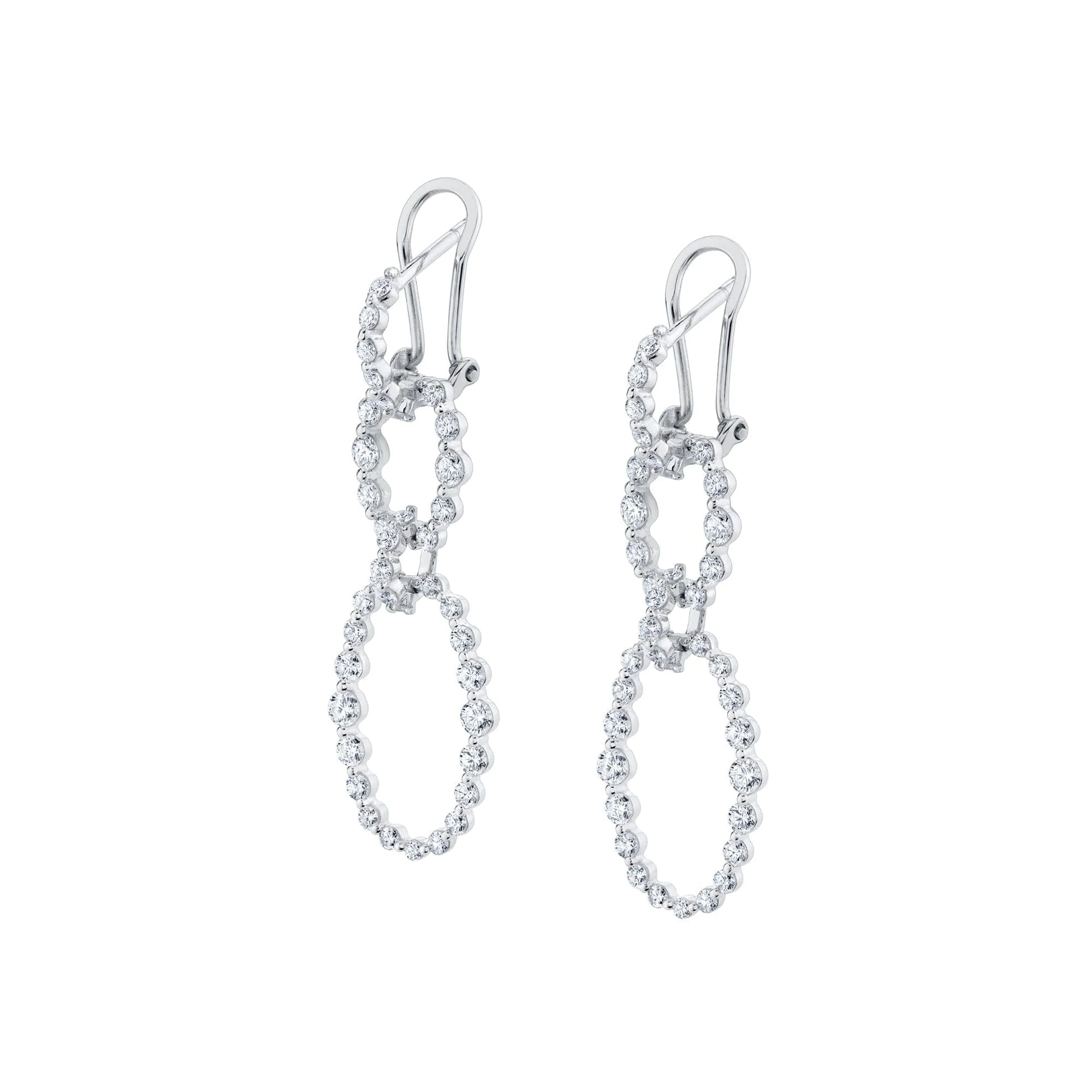 Cloud Oval Drop Earrings - Image 4