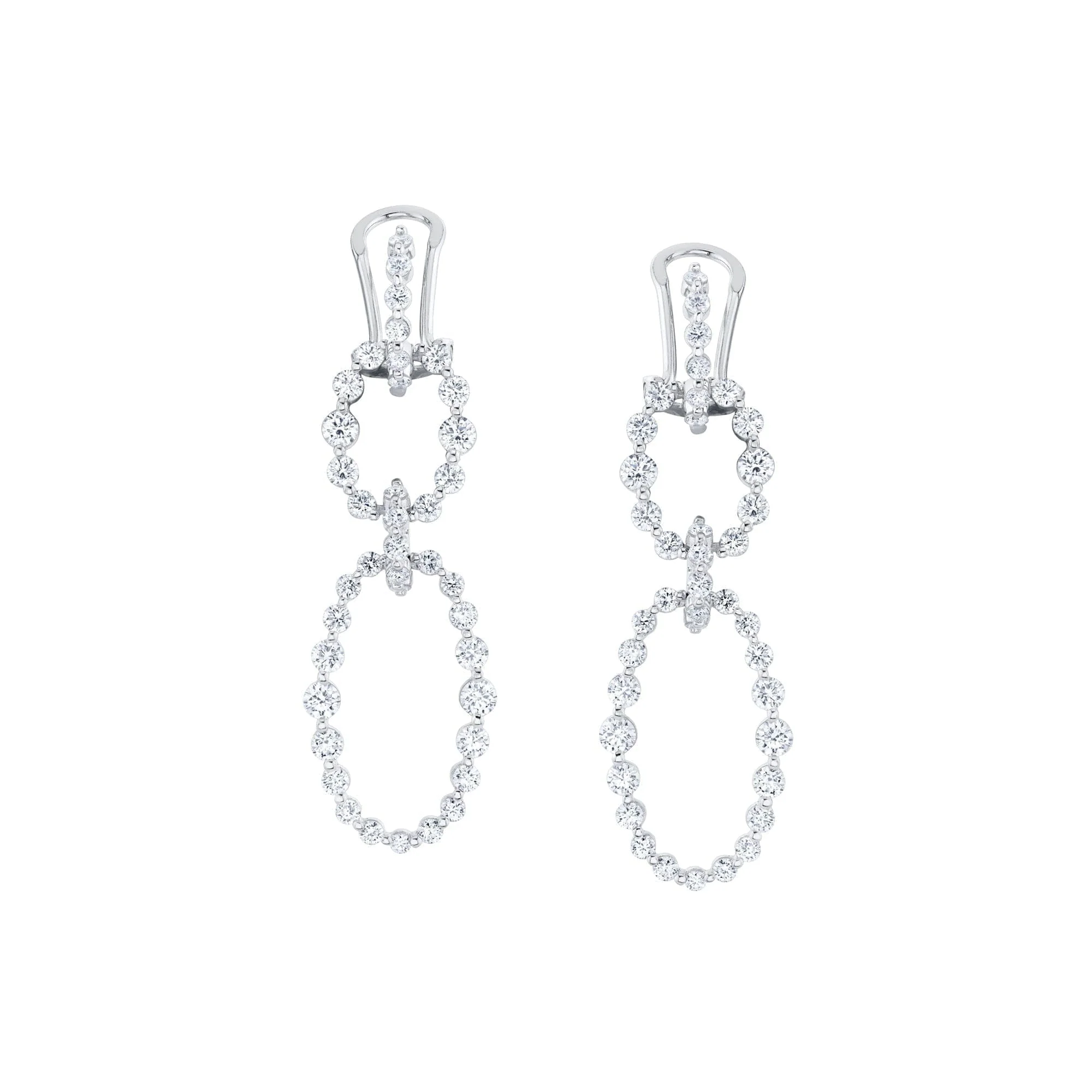 Cloud Oval Drop Earrings - Image 5