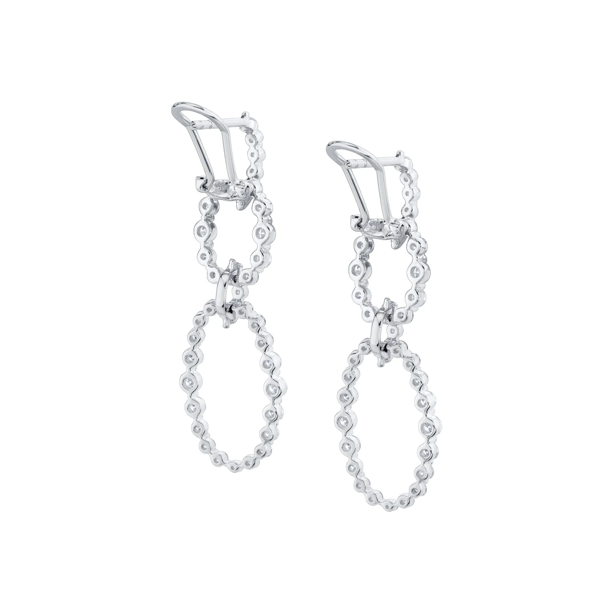 Cloud Oval Drop Earrings - Image 6