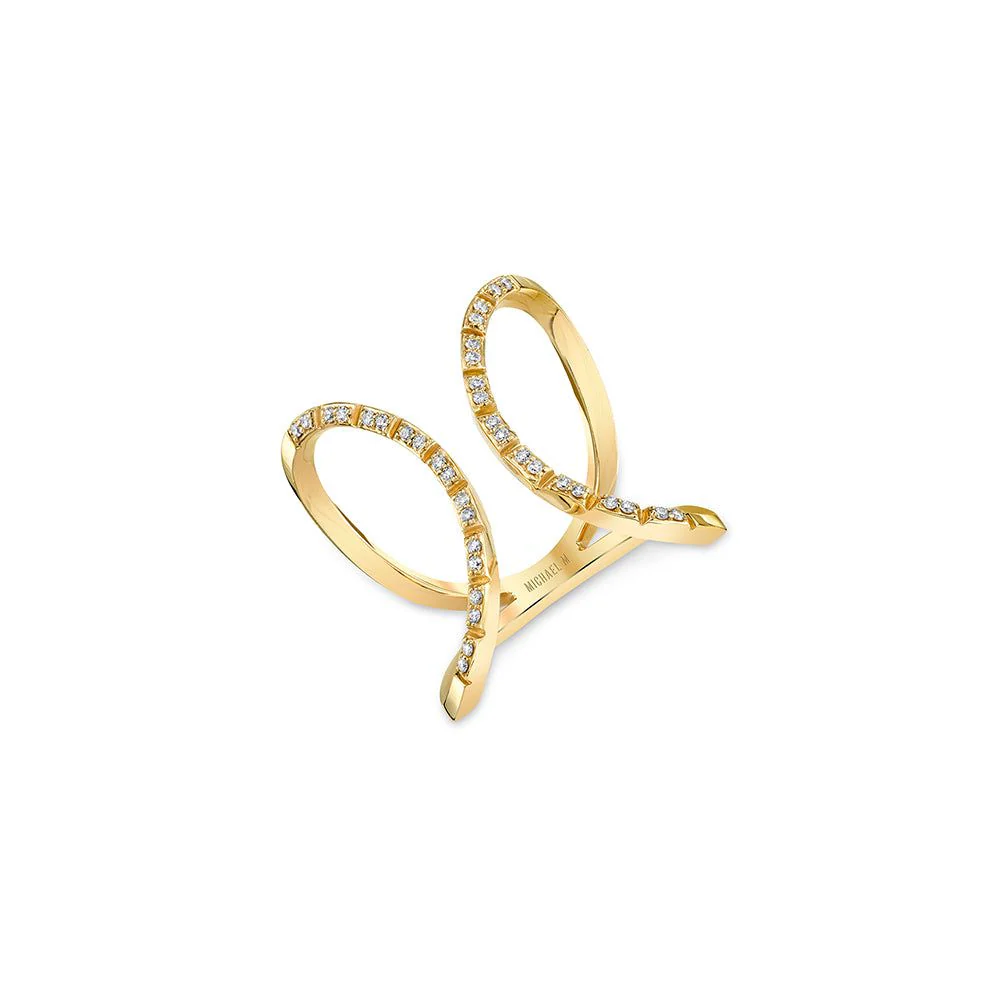 Double Open Circle Eternity Ring