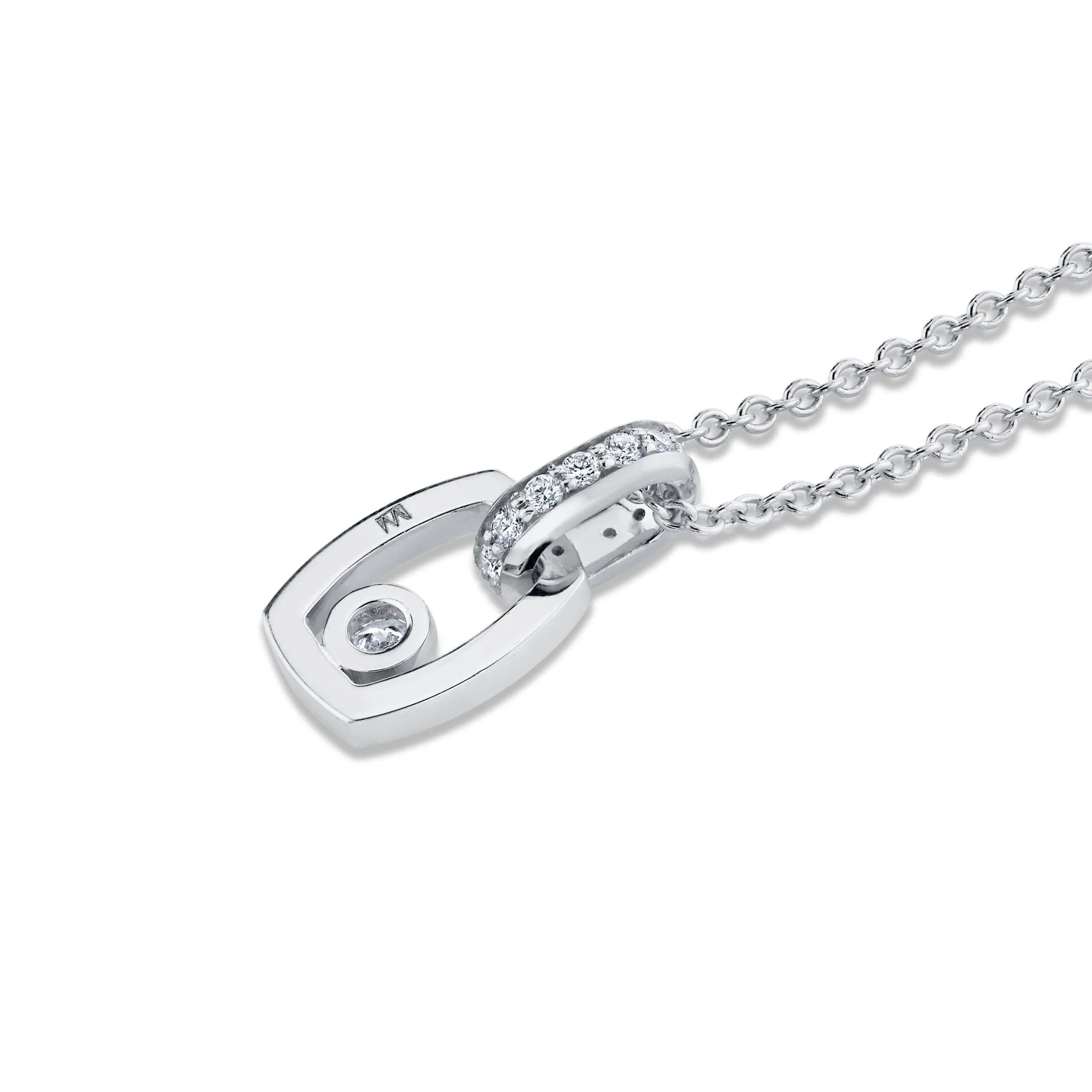 Link Pendant with Bezel Set Diamond - Image 6
