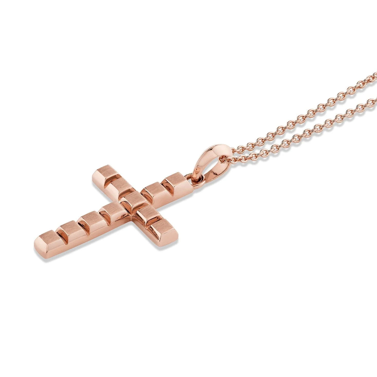 Mens Block Cross Pendant - Image 8