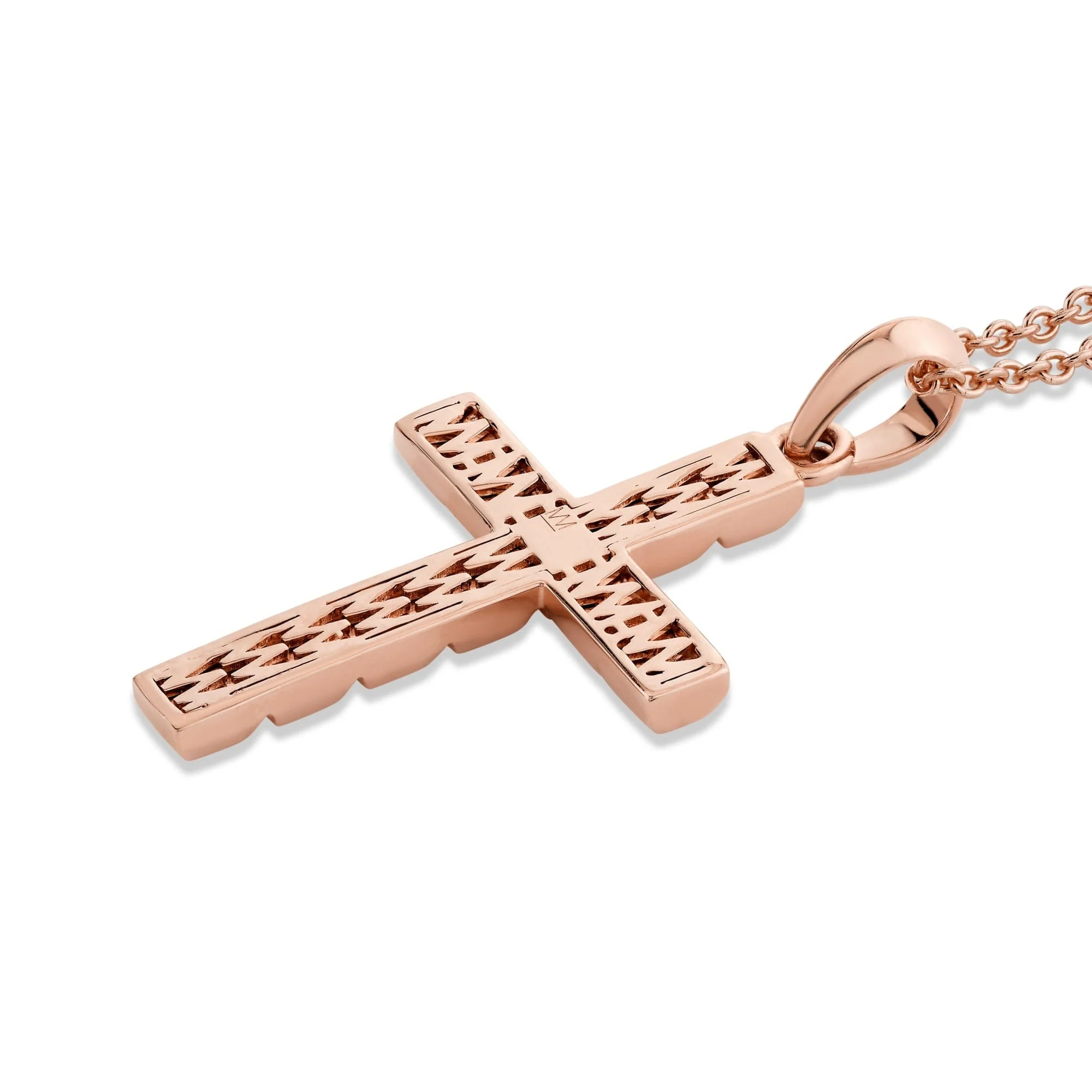 Mens Block Cross Pendant - Image 9