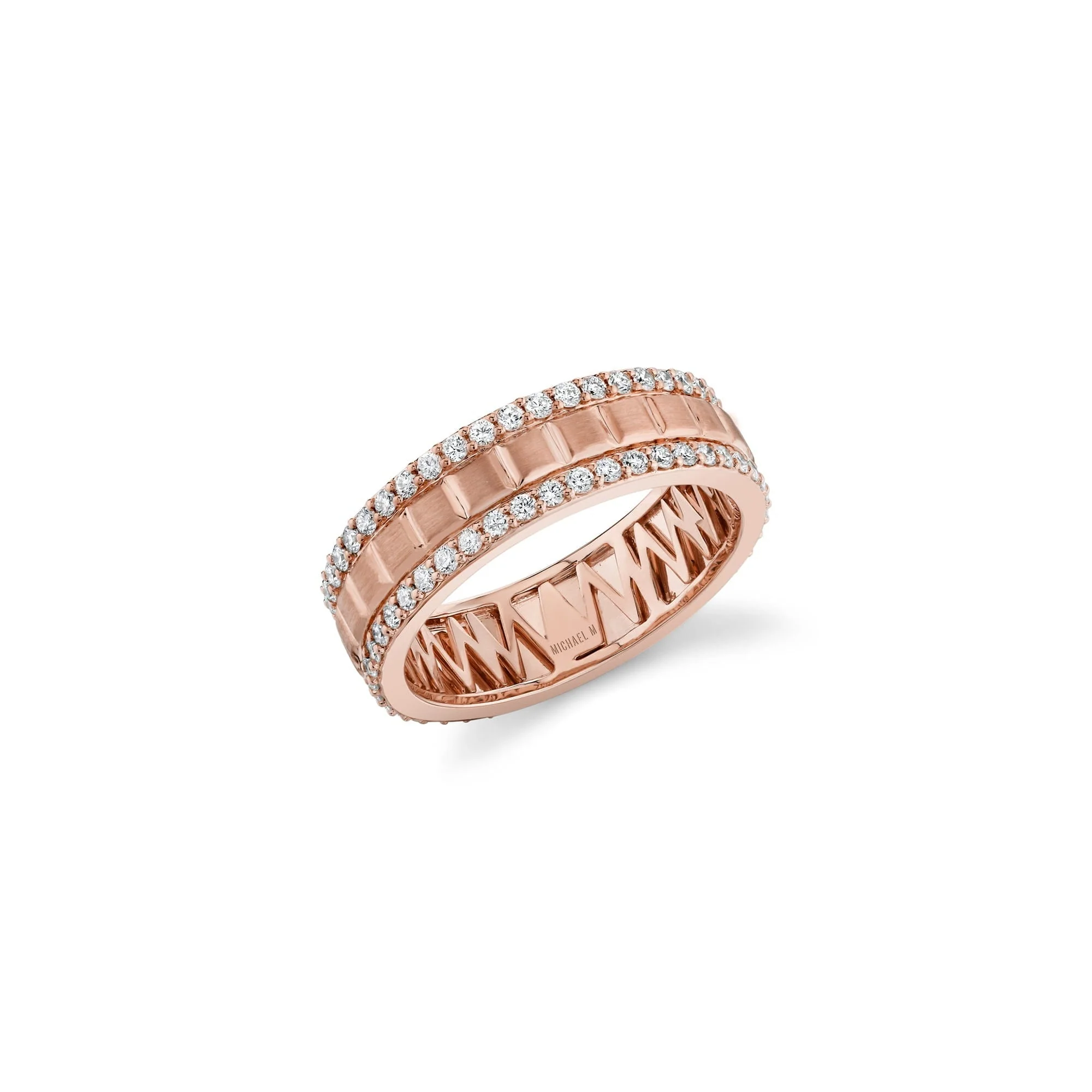 Men's Block Pave Band - Image 9