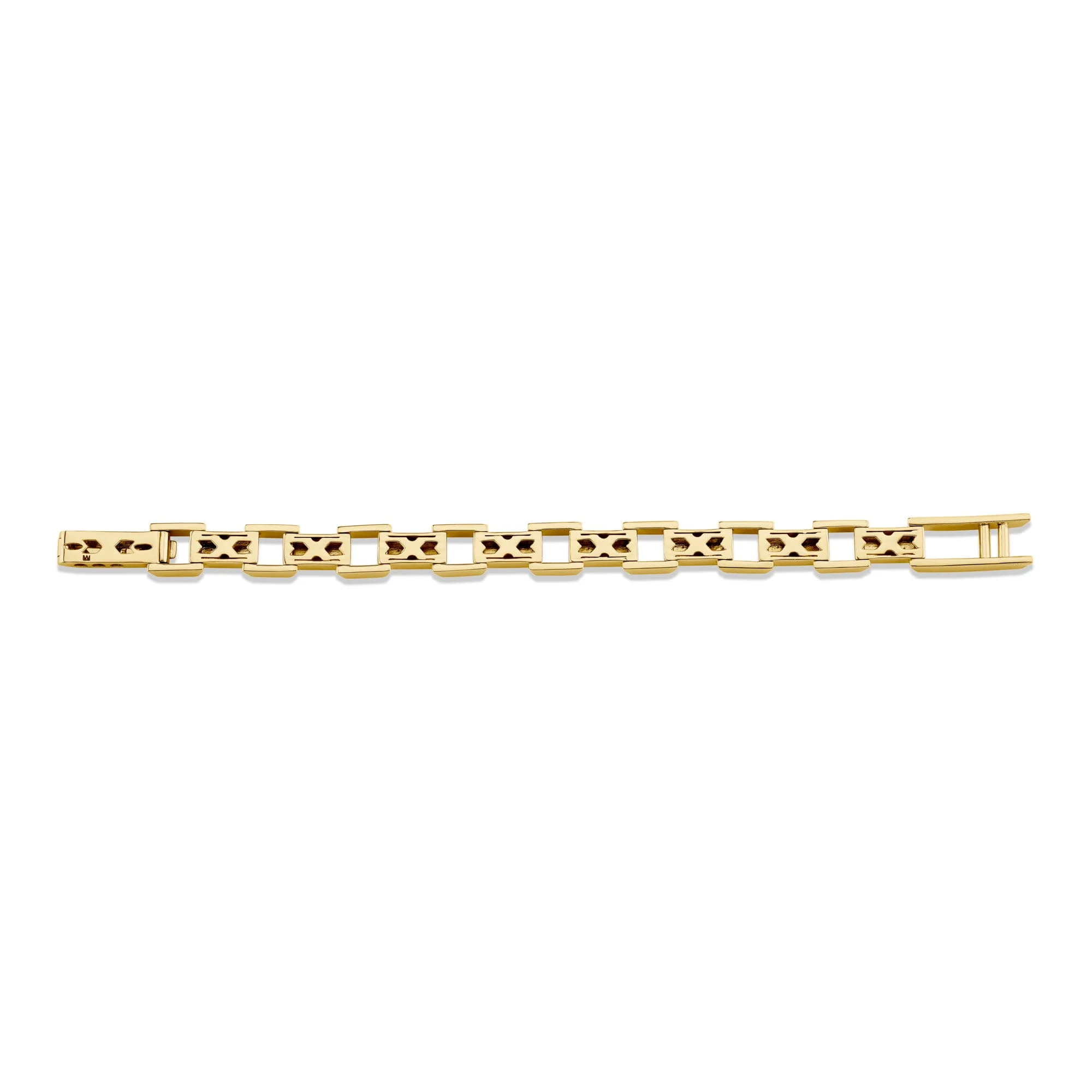 Men's Pave Block Chain Bracelet - Image 3