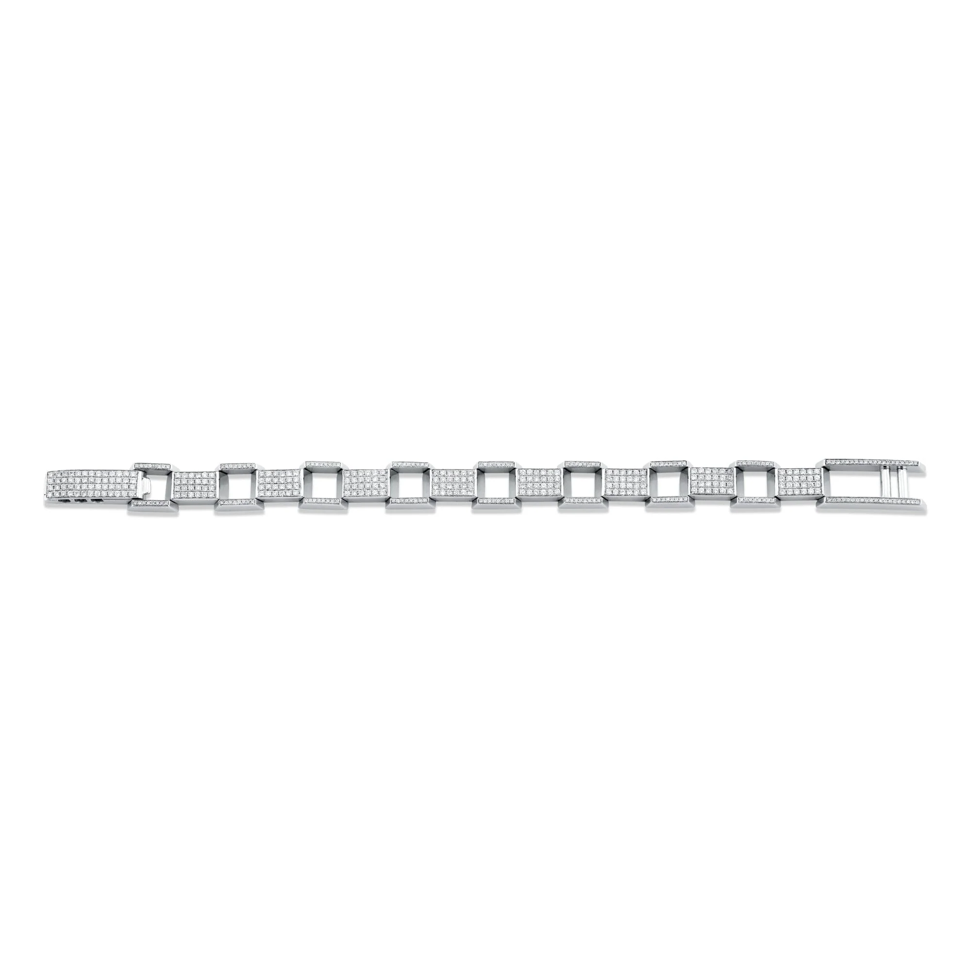 Men's Pave Block Chain Bracelet - Image 5
