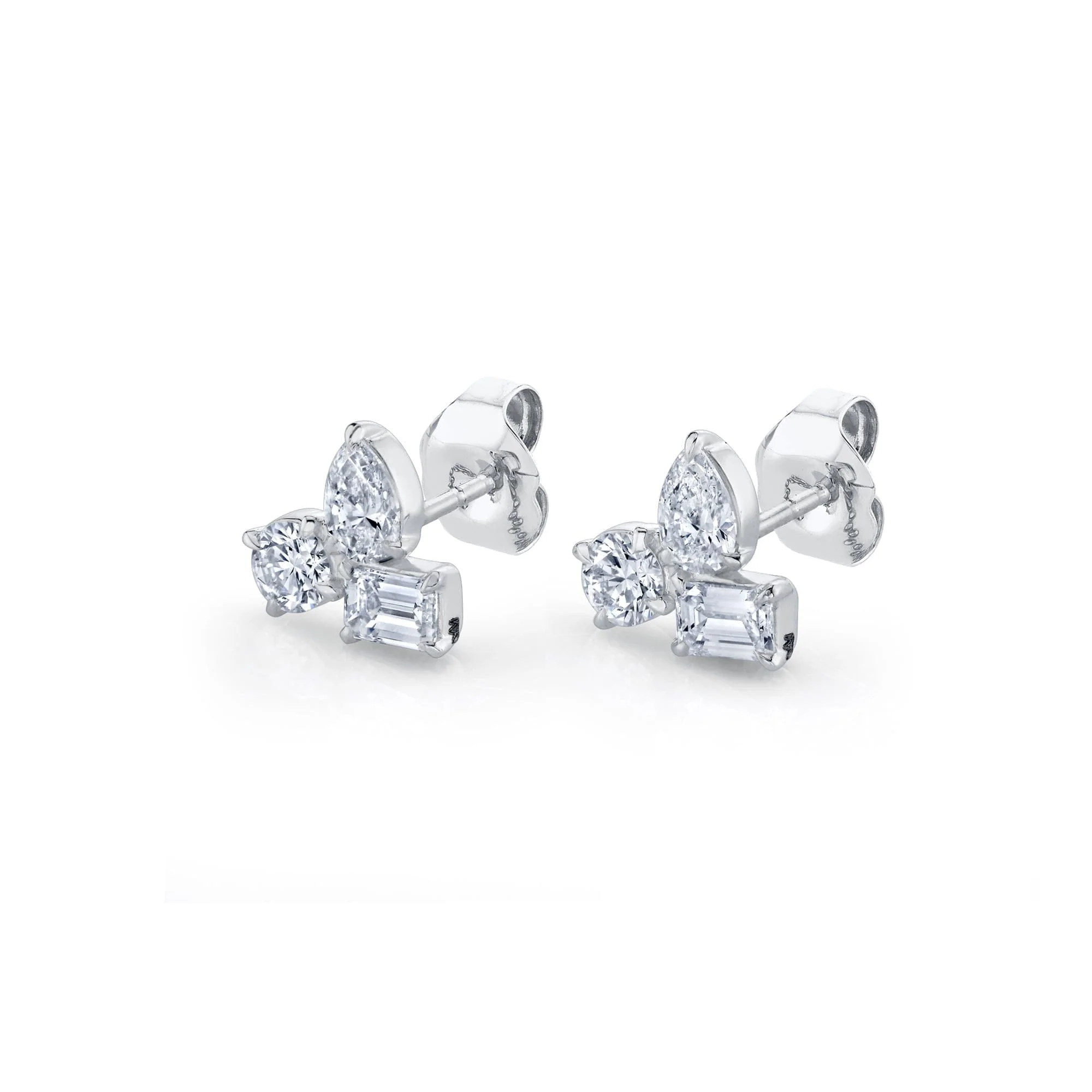 Montage 3 Cluster Stud Earrings - Image 4