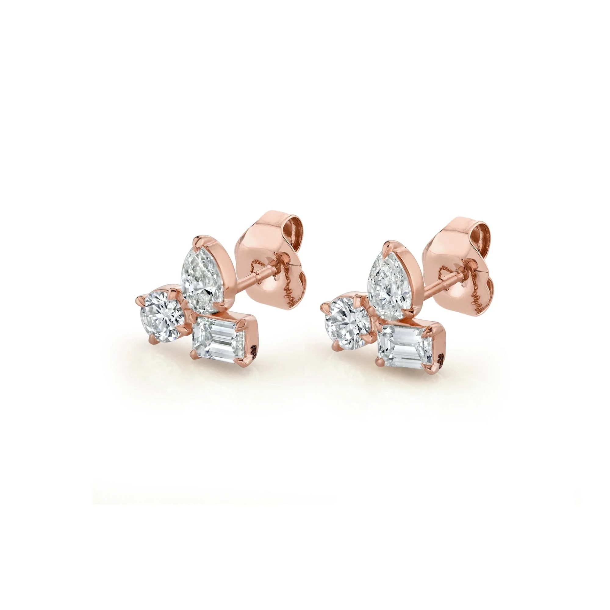 Montage 3 Cluster Stud Earrings - Image 7