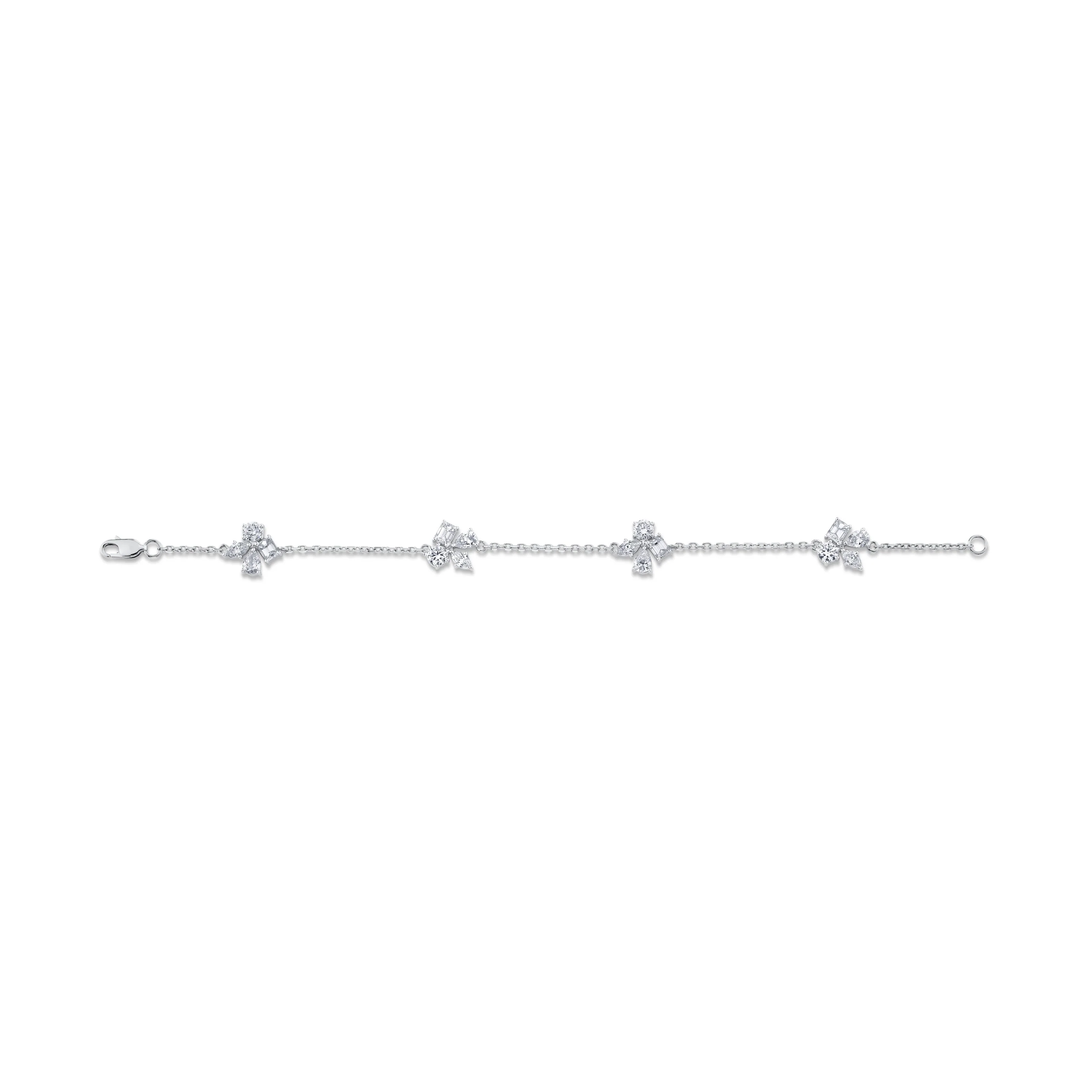 Montage 4 Cluster Chain Bracelet - Image 7