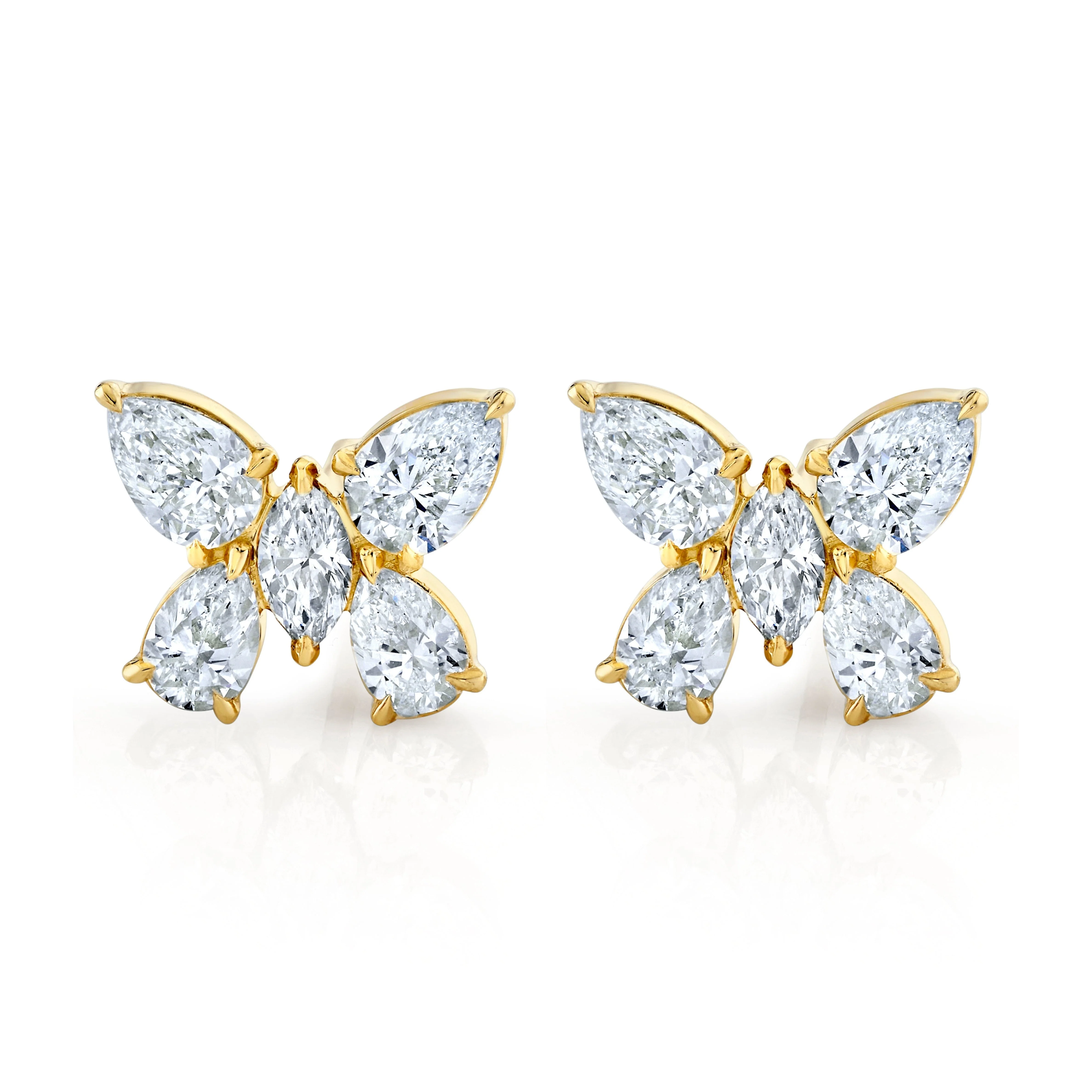 Montage Butterfly Stud Earrings - Image 4