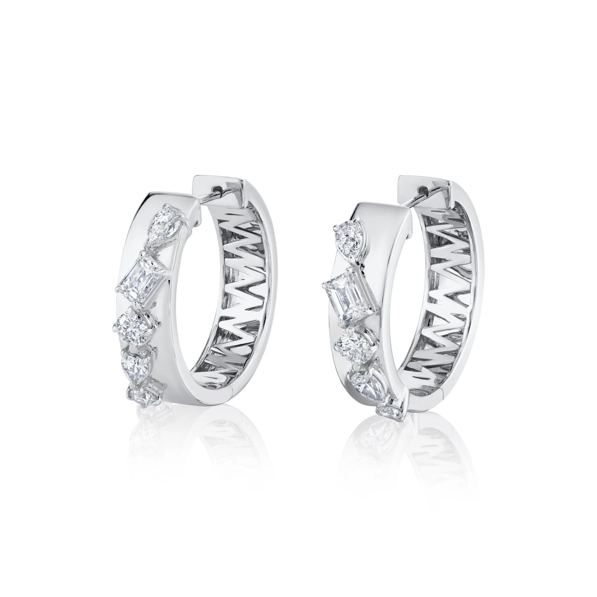 Montage Diamond Cross Hoops - Image 4