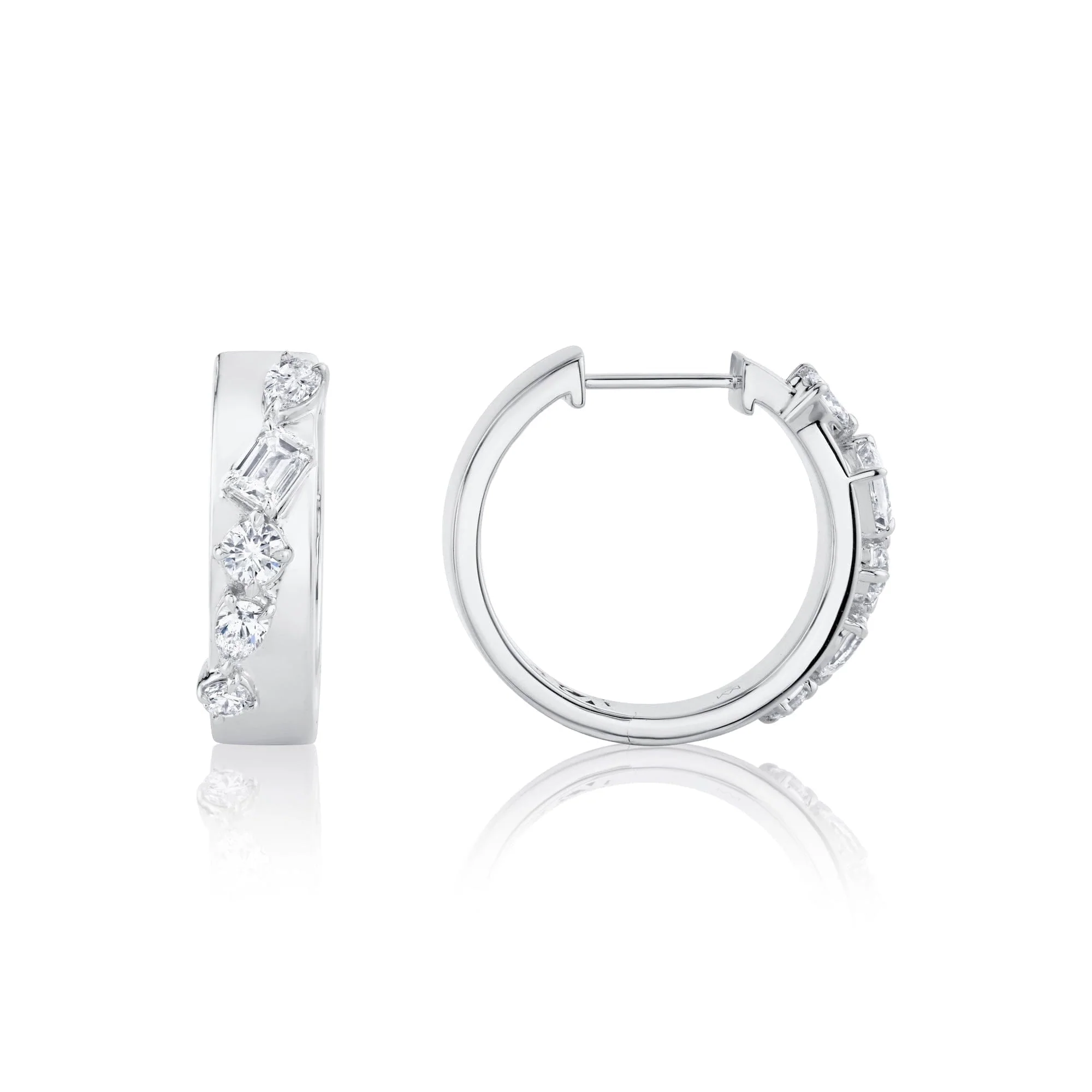 Montage Diamond Cross Hoops - Image 5