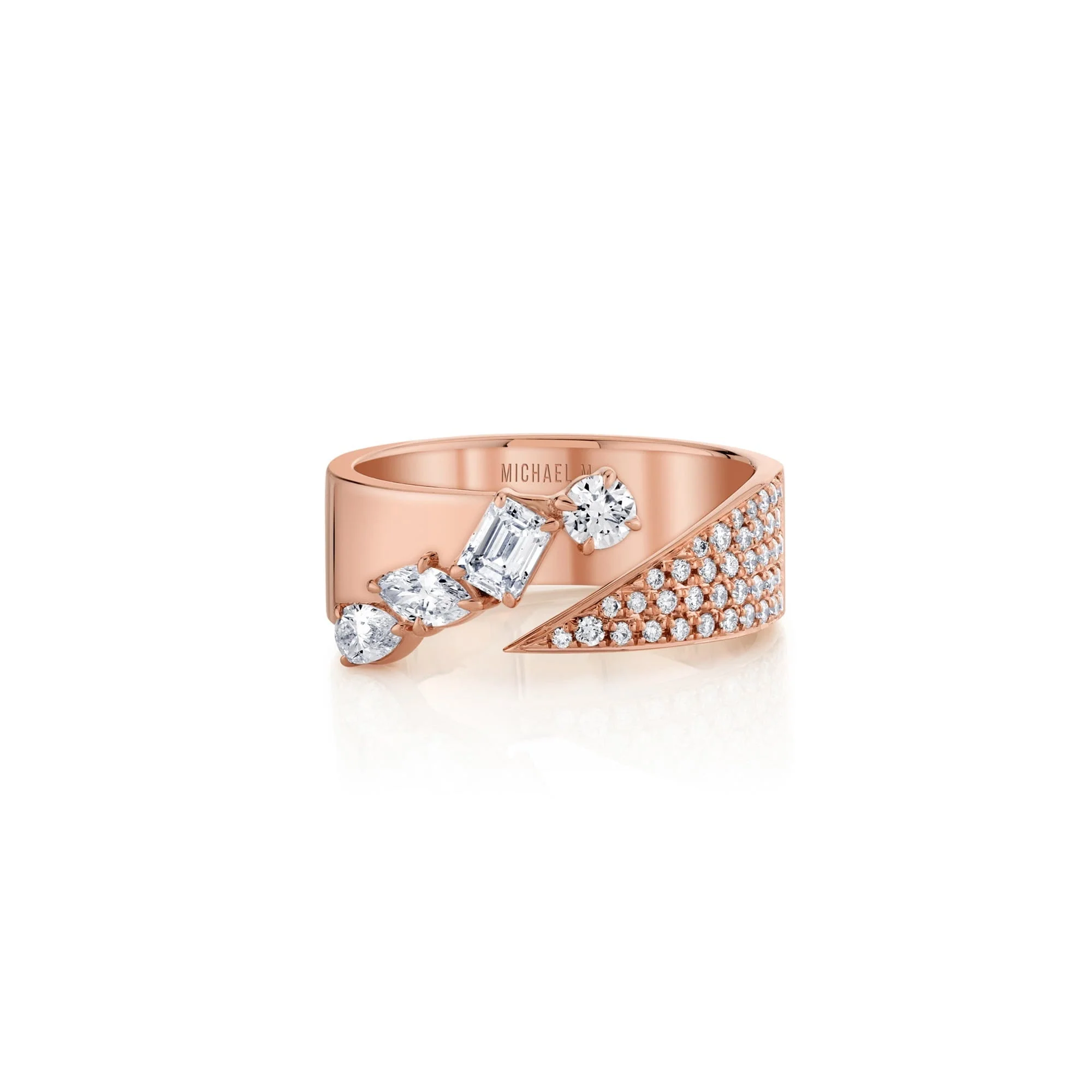 Montage Diamond Split Band With Pave - Image 10