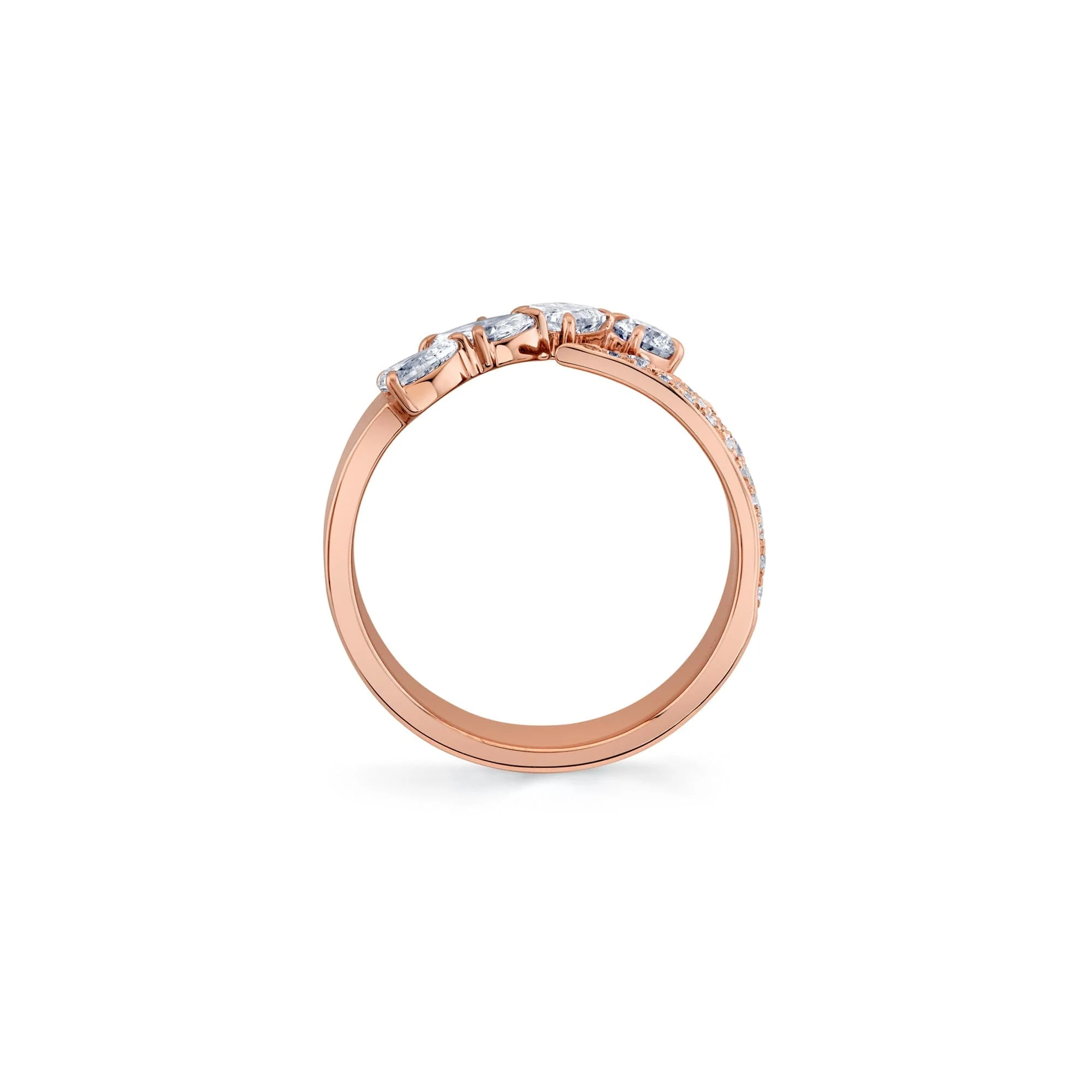 Montage Diamond Split Band With Pave - Image 11