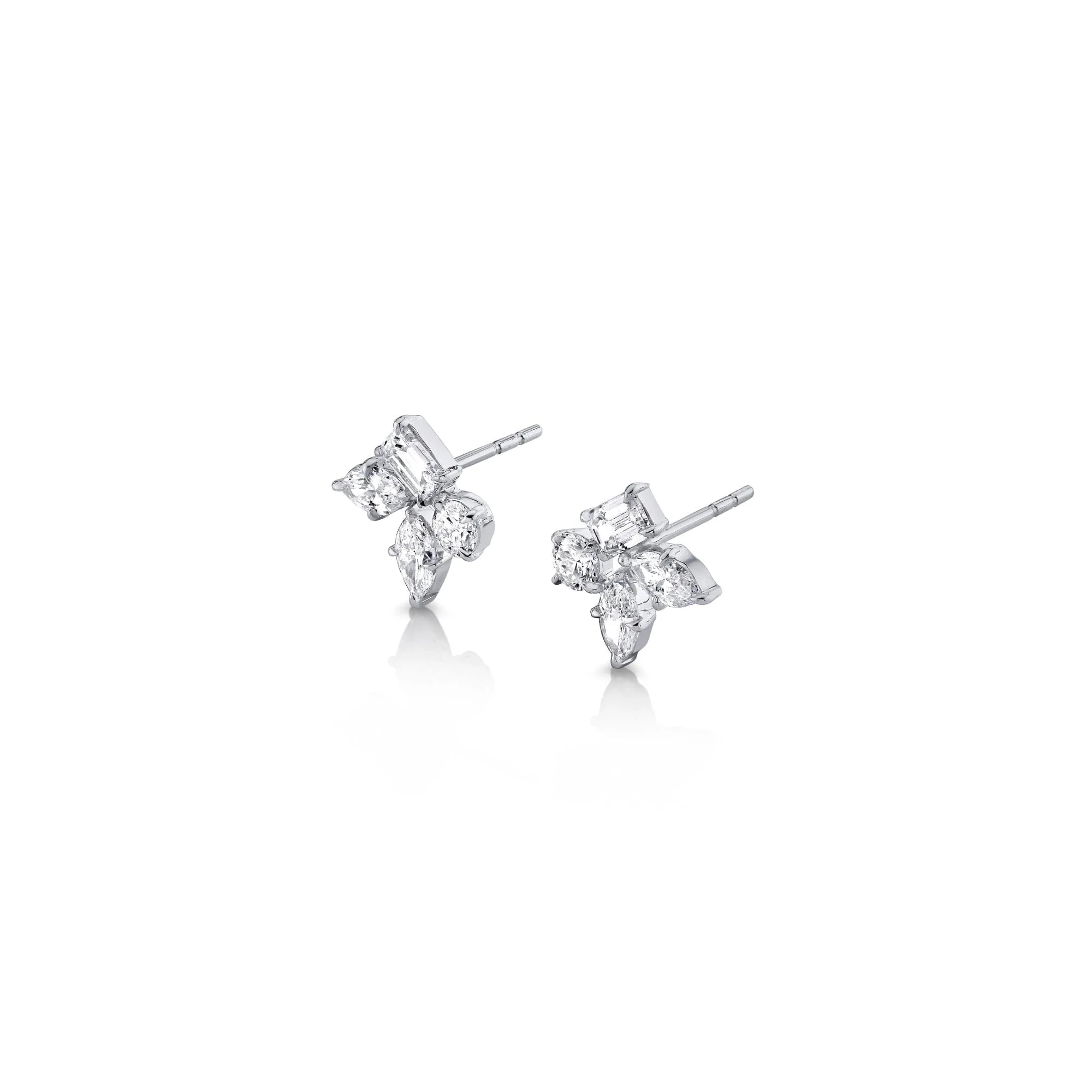 Montage Cluster Stud Earrings - Image 4