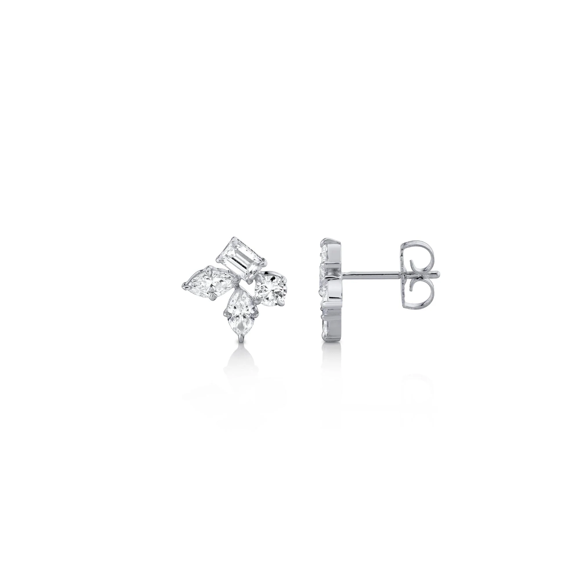 Montage Cluster Stud Earrings - Image 5
