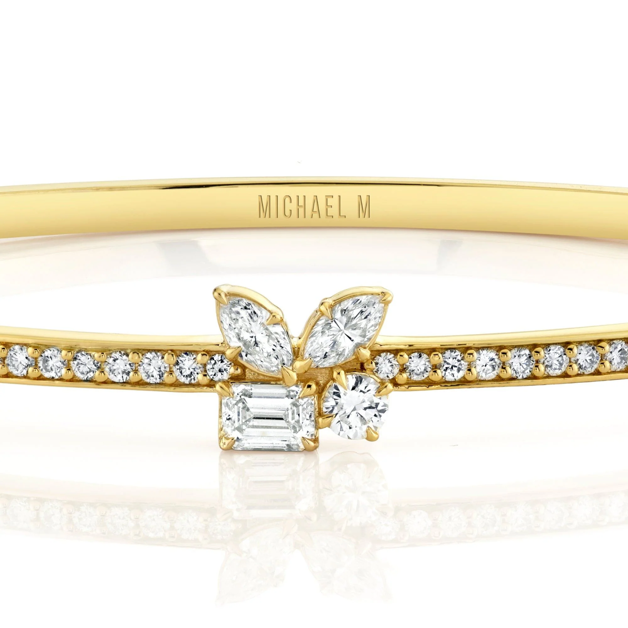 Montage Single Cluster Bangle - Image 4