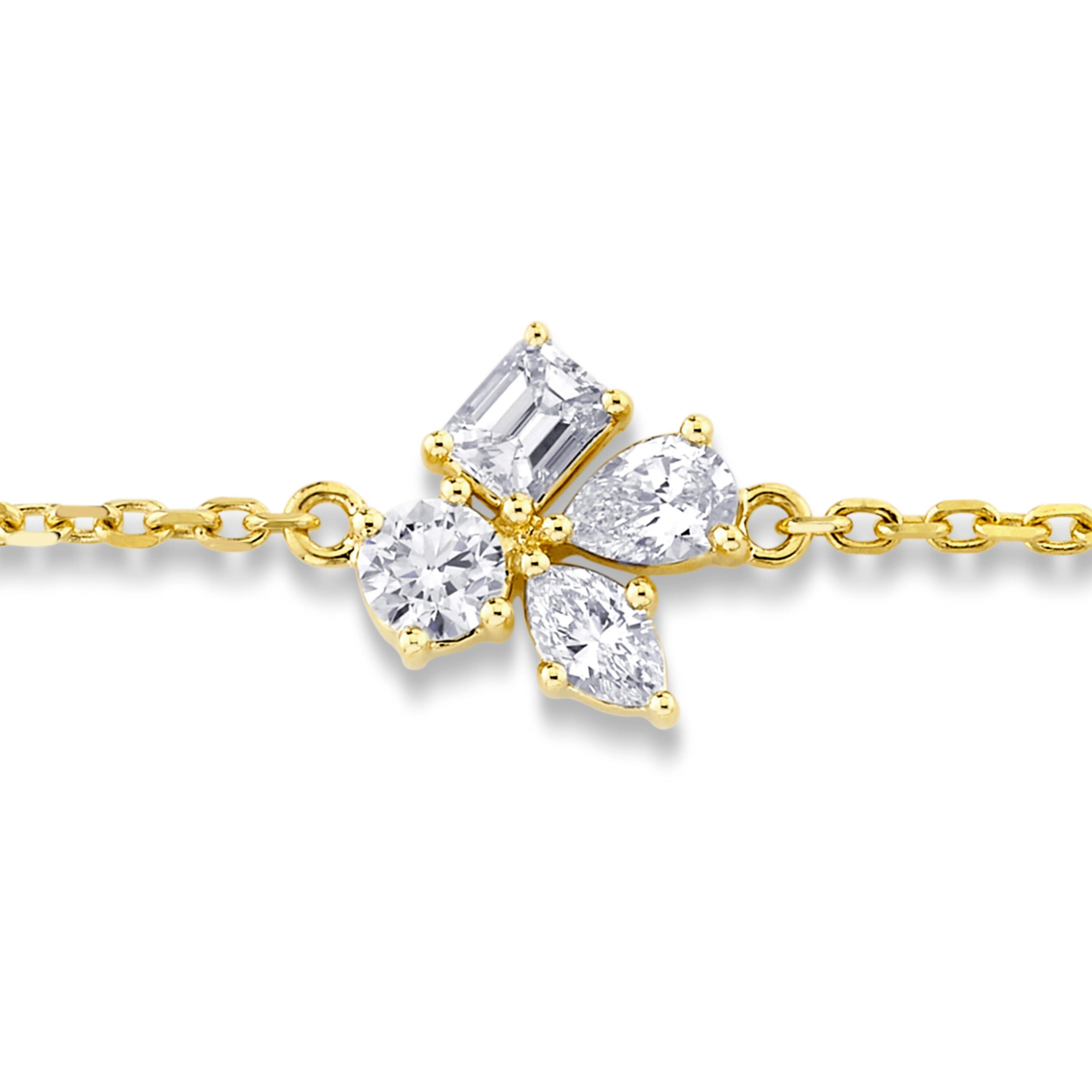 Montage Single Cluster Chain Bracelet - Image 4