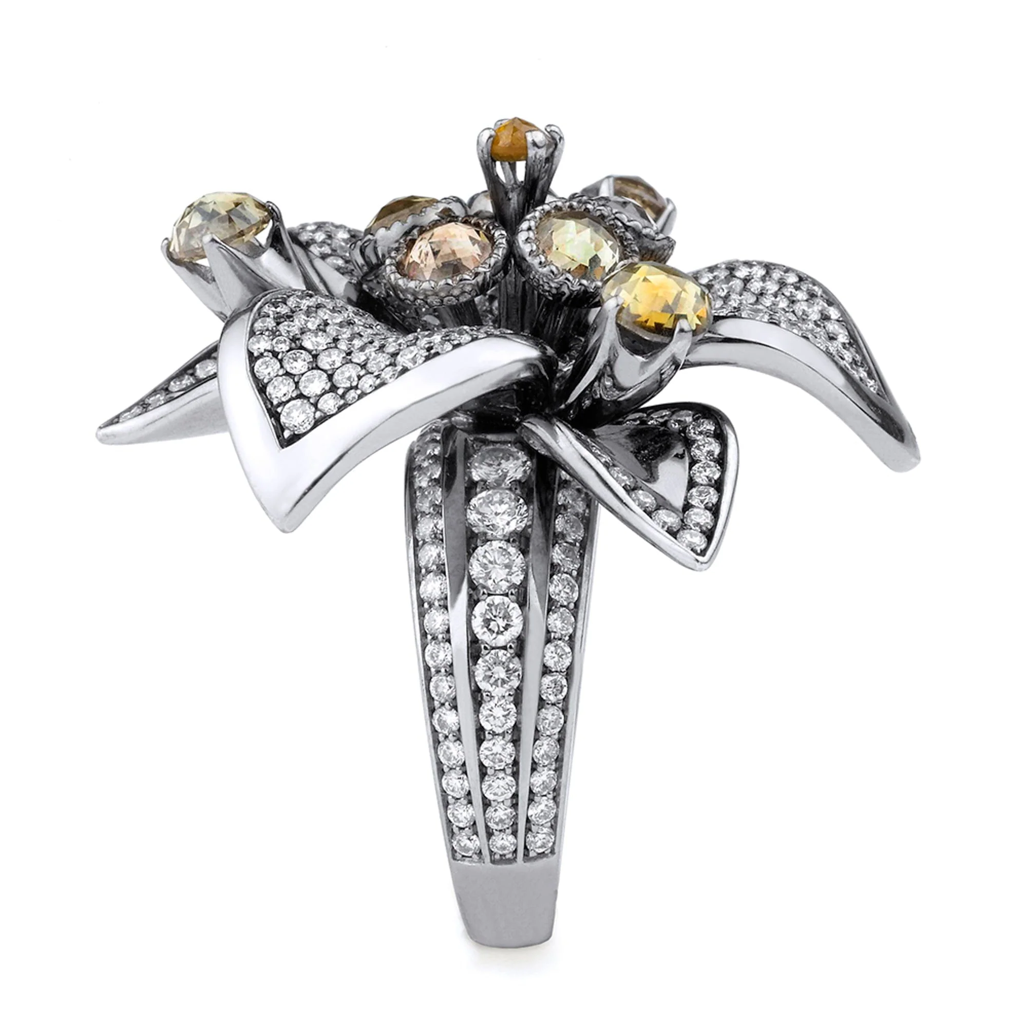 Multi-Colored Flower Ring - Image 5