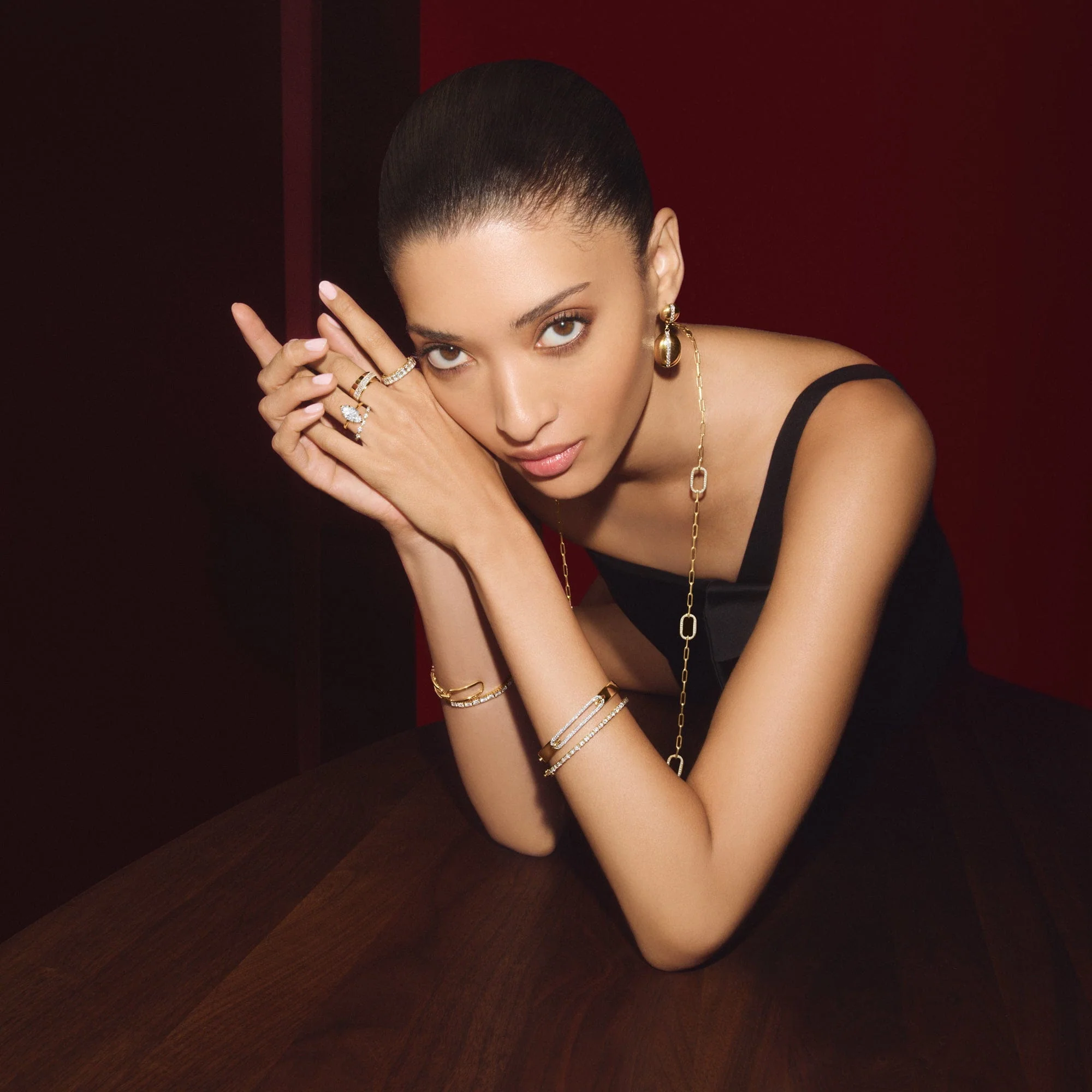Orb Double Drop Earrings - Image 12