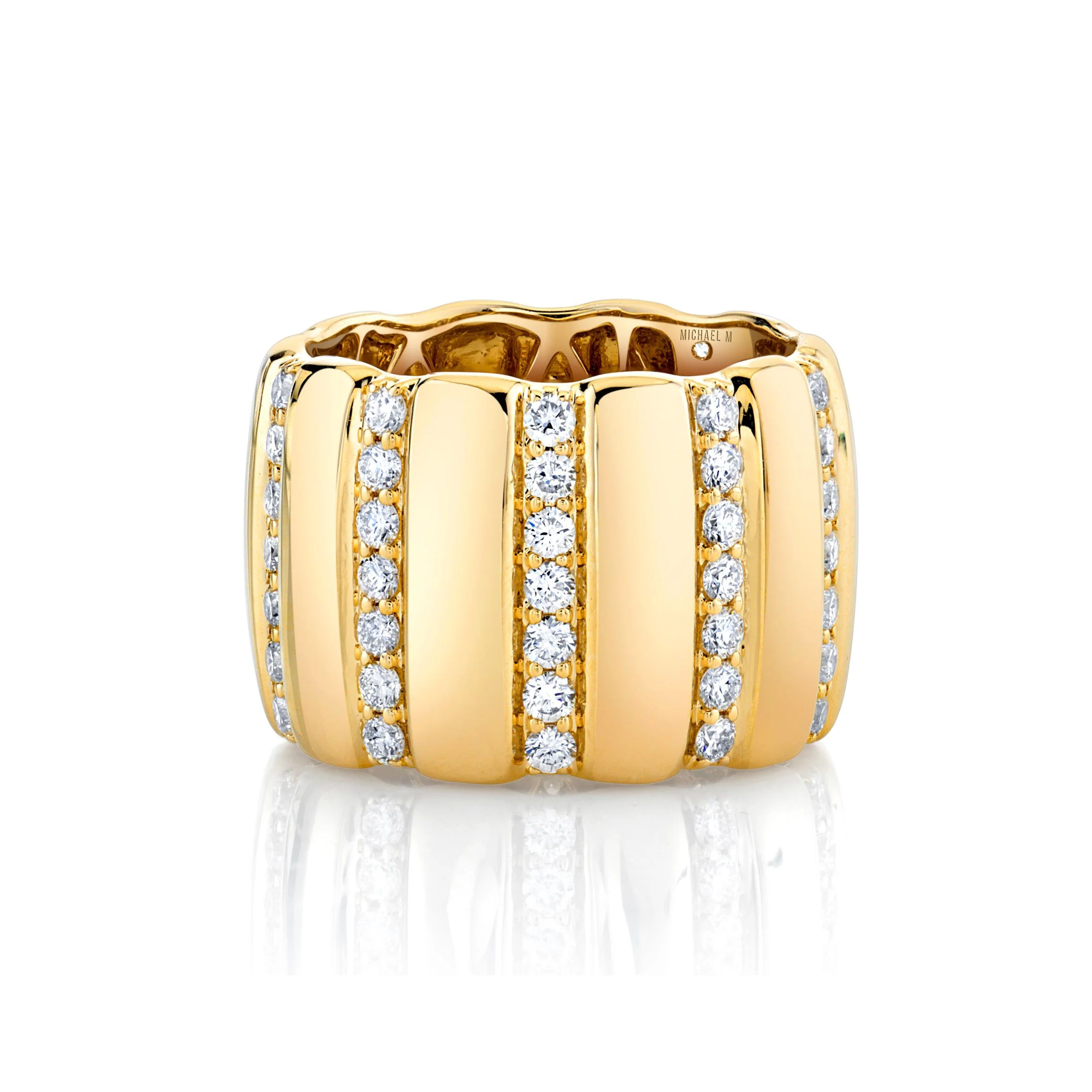 Orb Ribbed Ring - Image 2