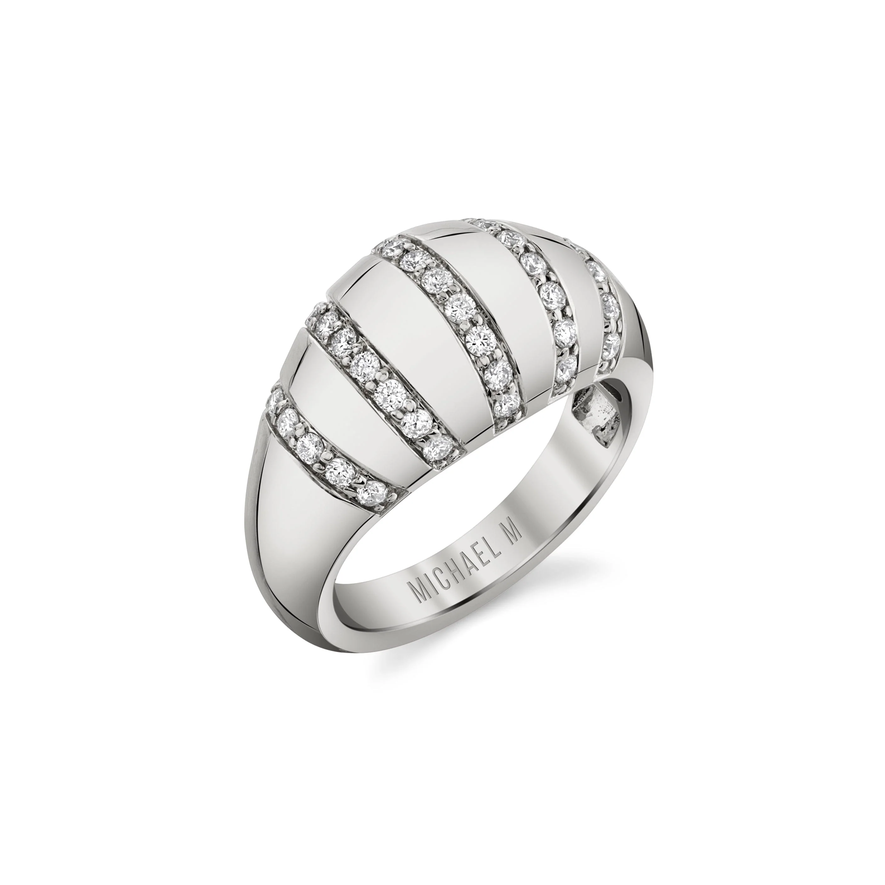 Orb Stripe Signet Ring - Image 3