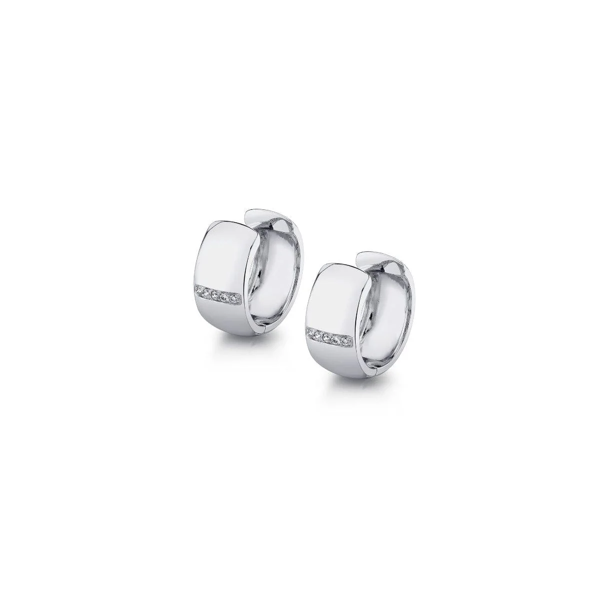 Orb Wide Huggie Hoops - Image 3