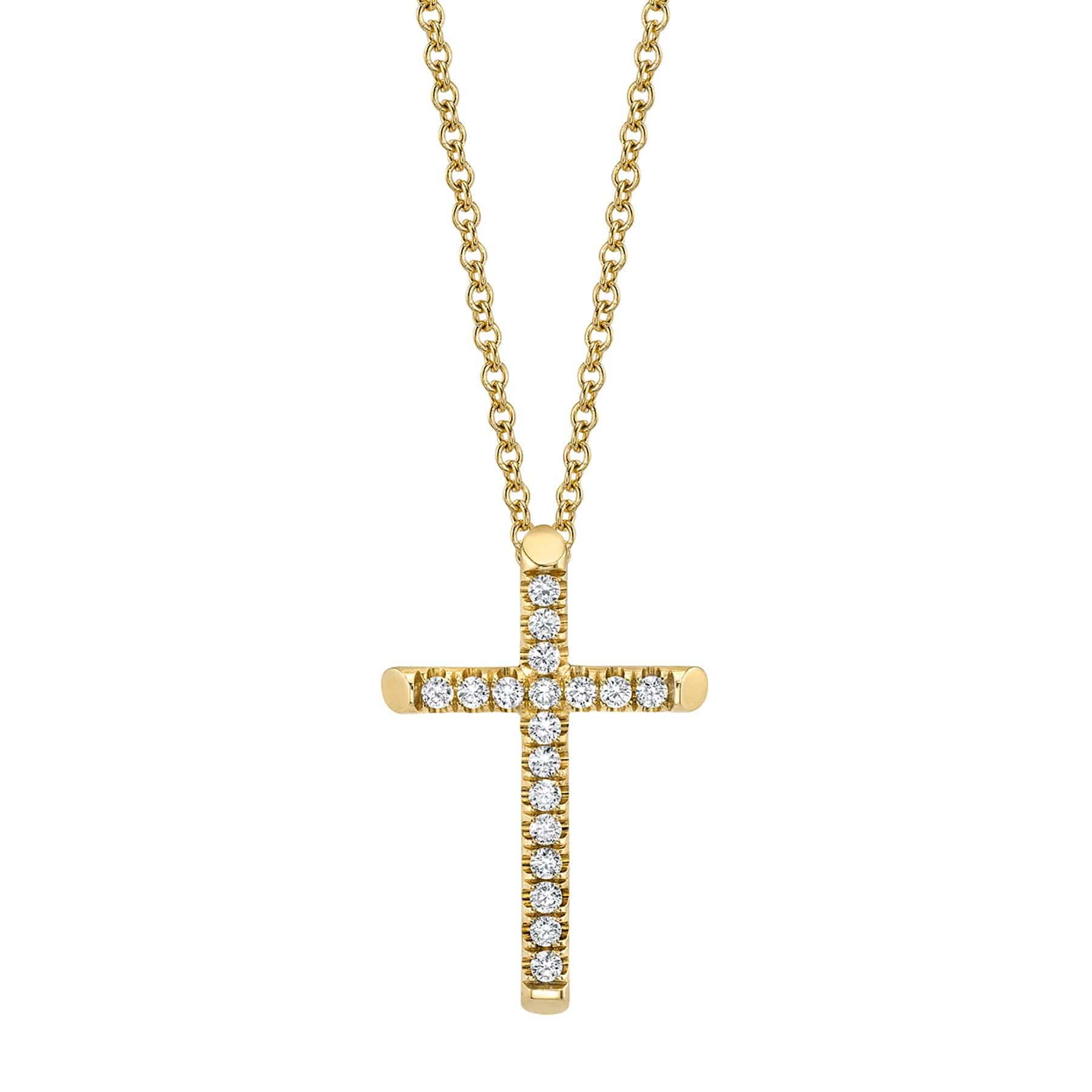 Small Diamond Cross Pendant