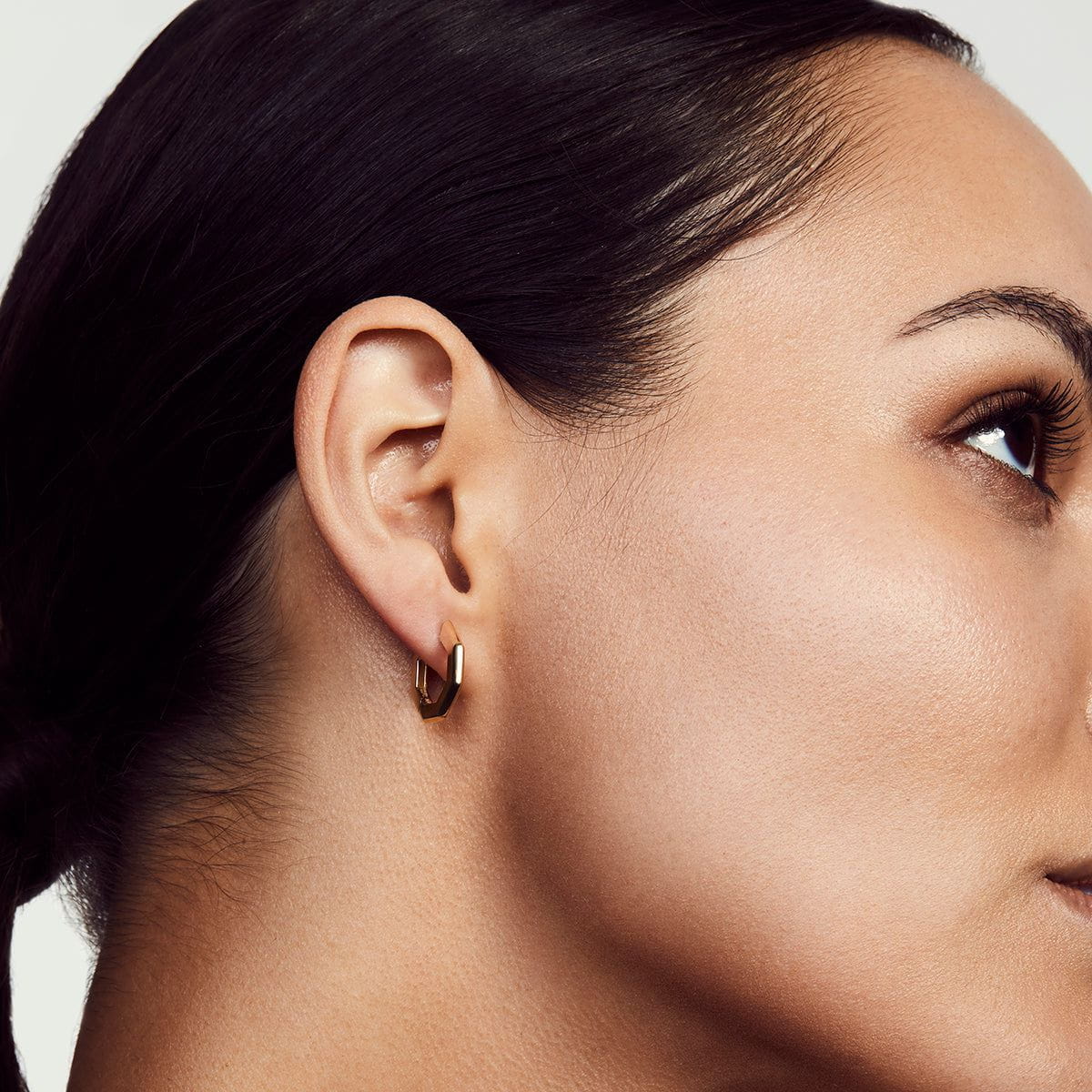 Small Octave Knifed Hoop Earrings - Image 3