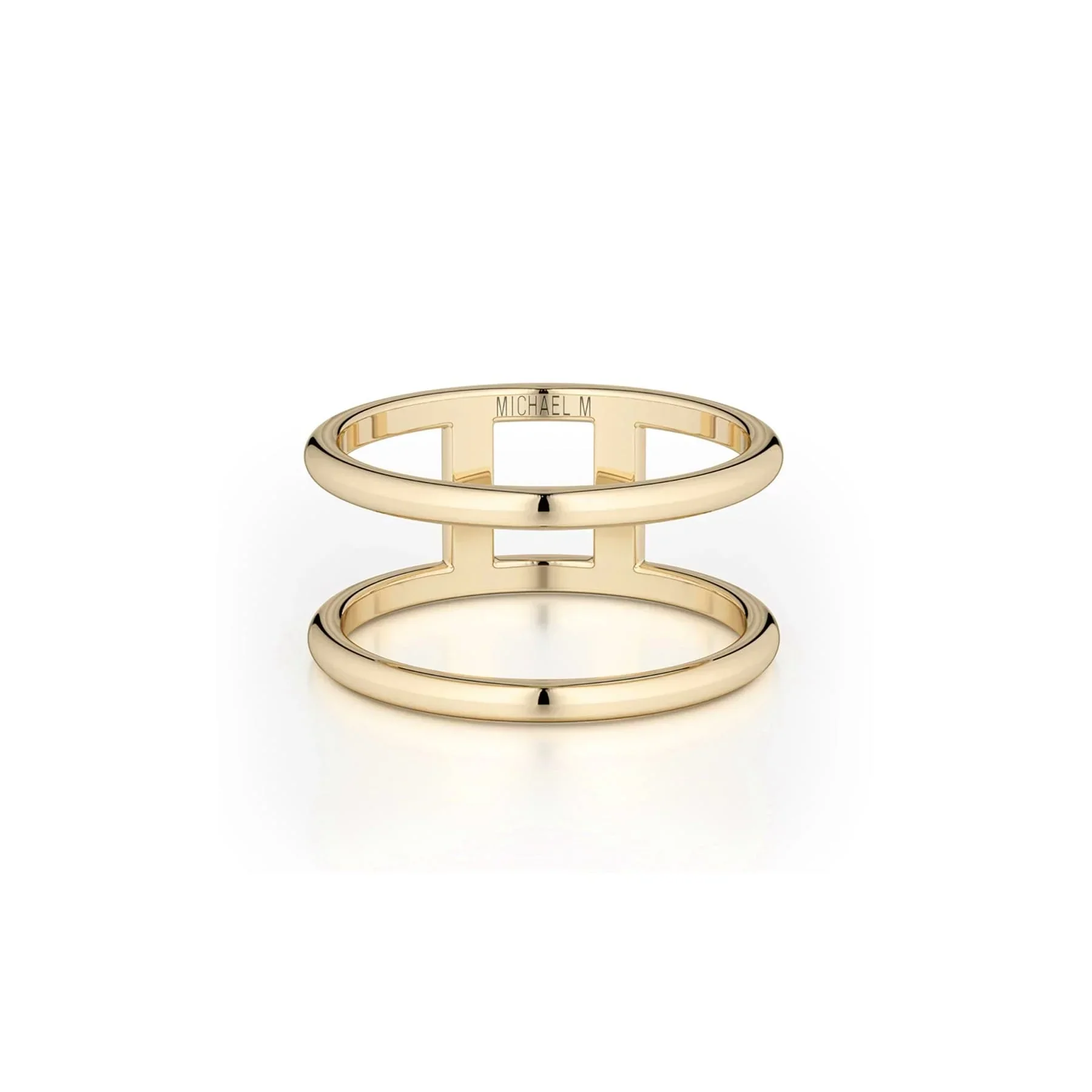 Solid Double Band Ring - Image 2