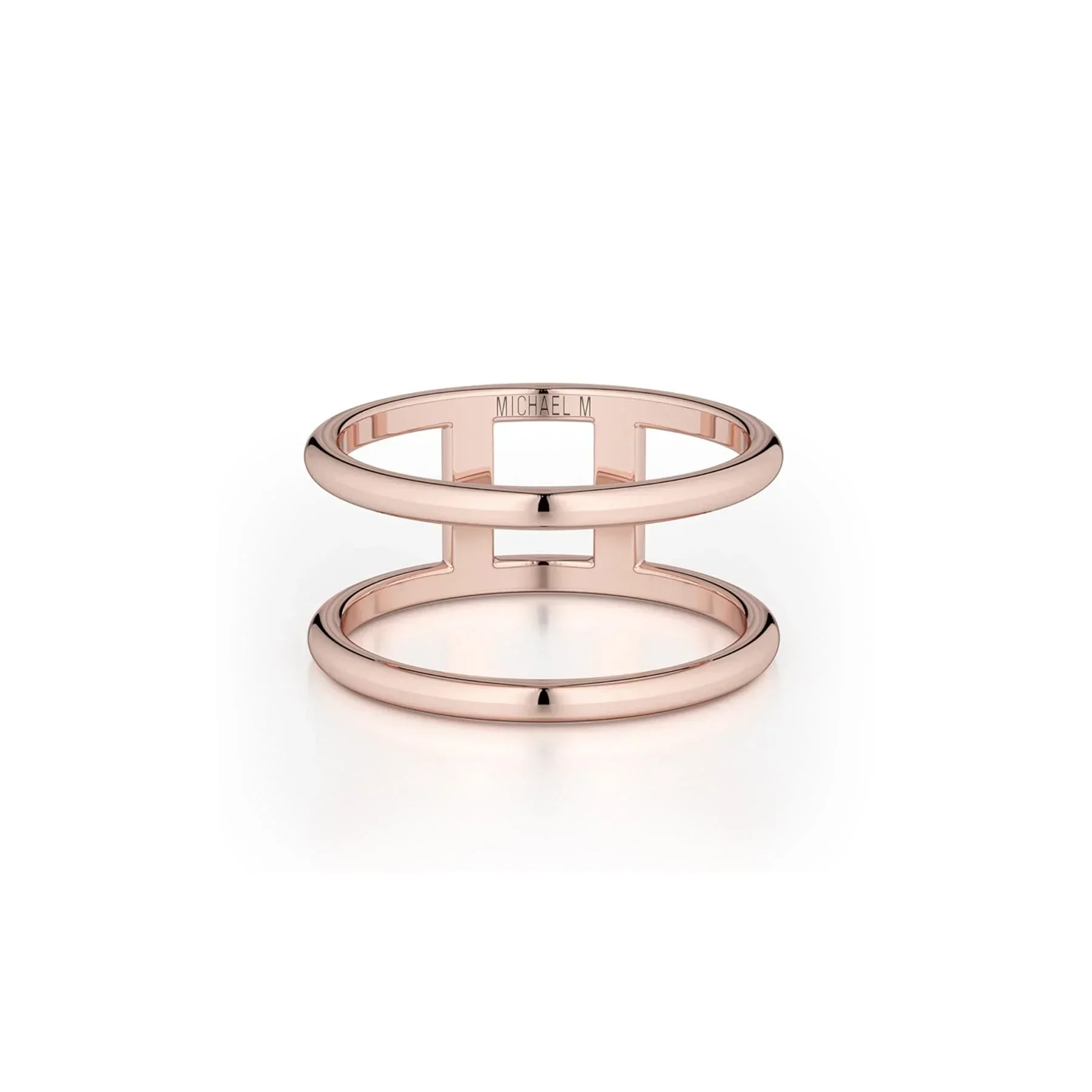 Solid Double Band Ring - Image 8