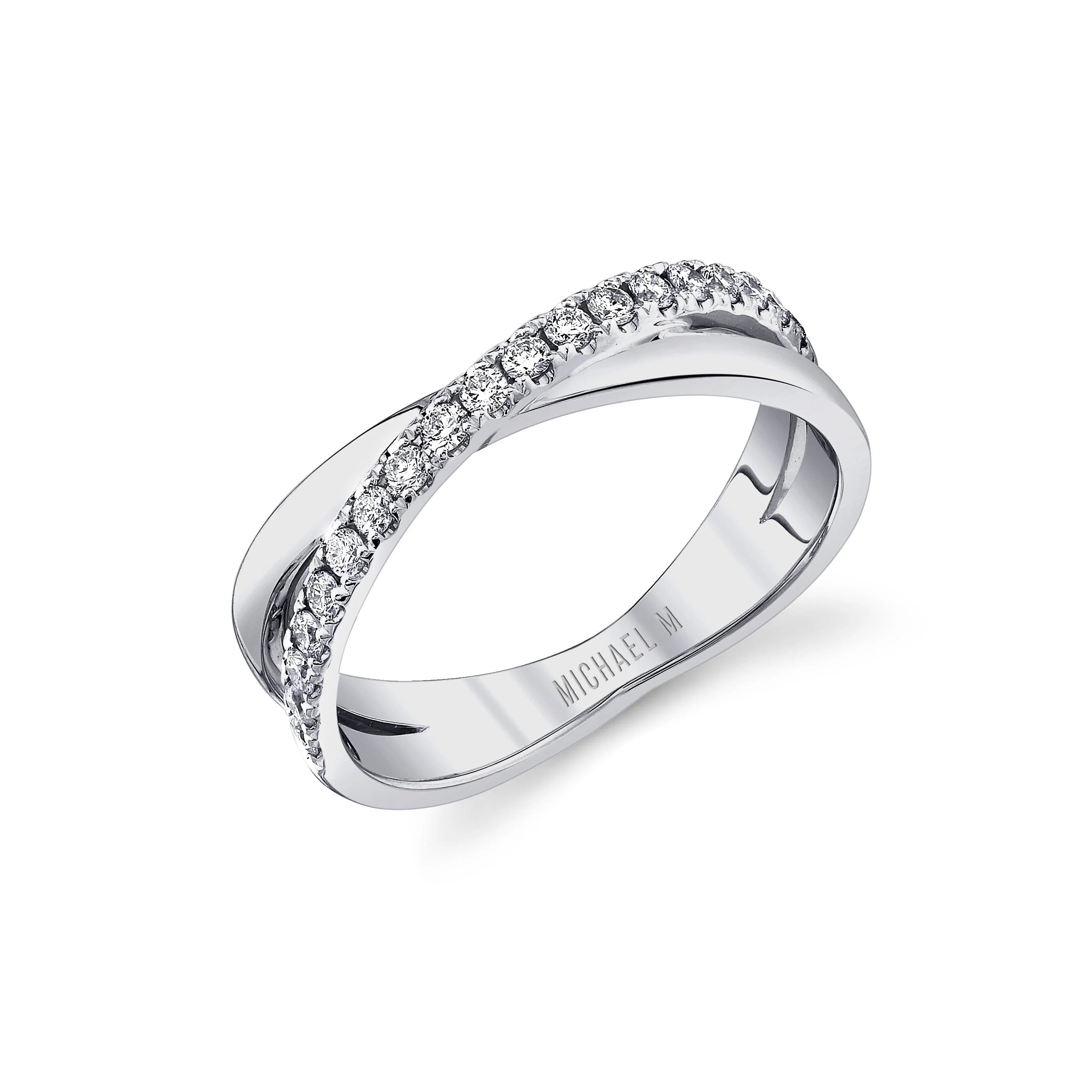 Tetra Diamond Crossover Ring - Image 3