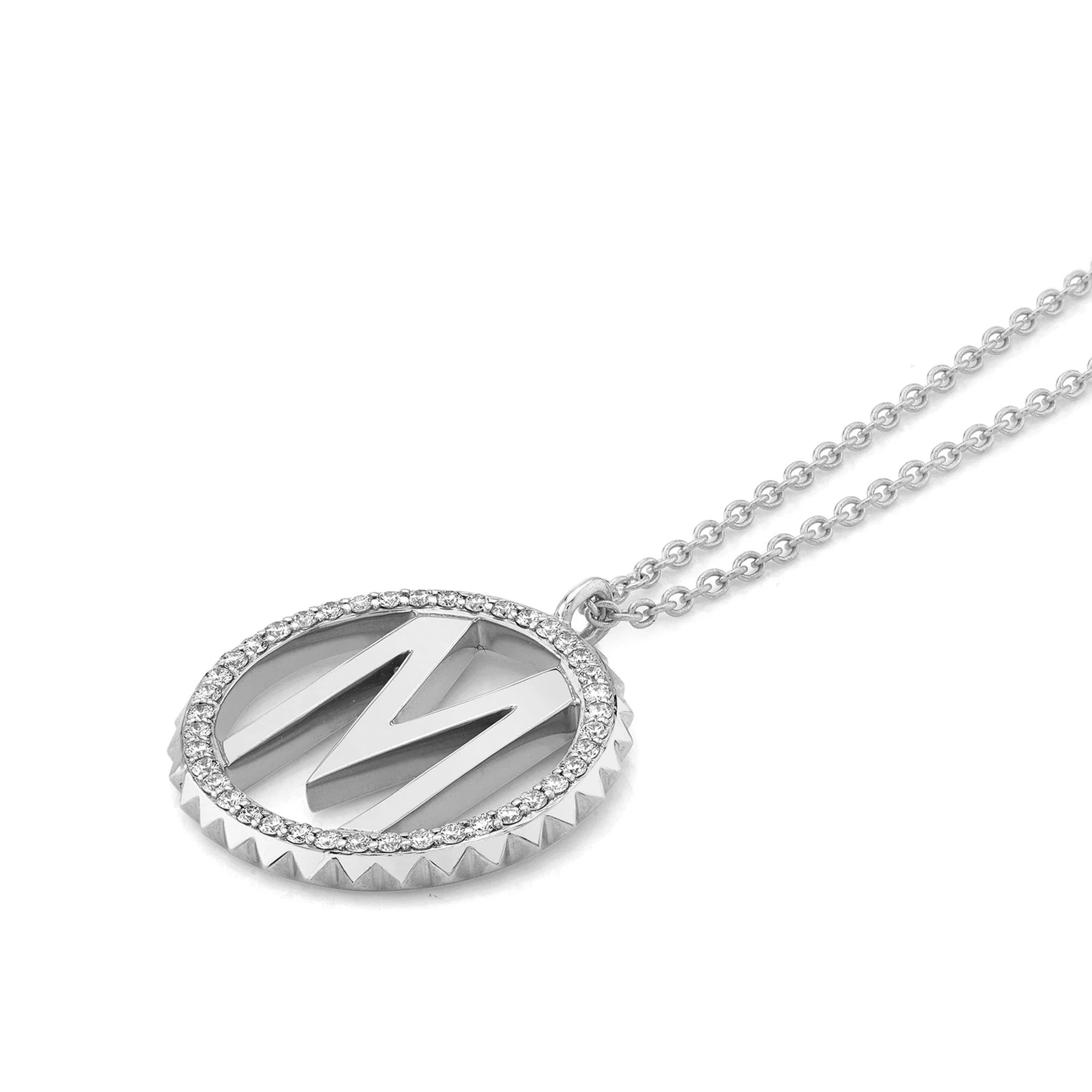 Tetra Pavé Initial Medallion - Image 20