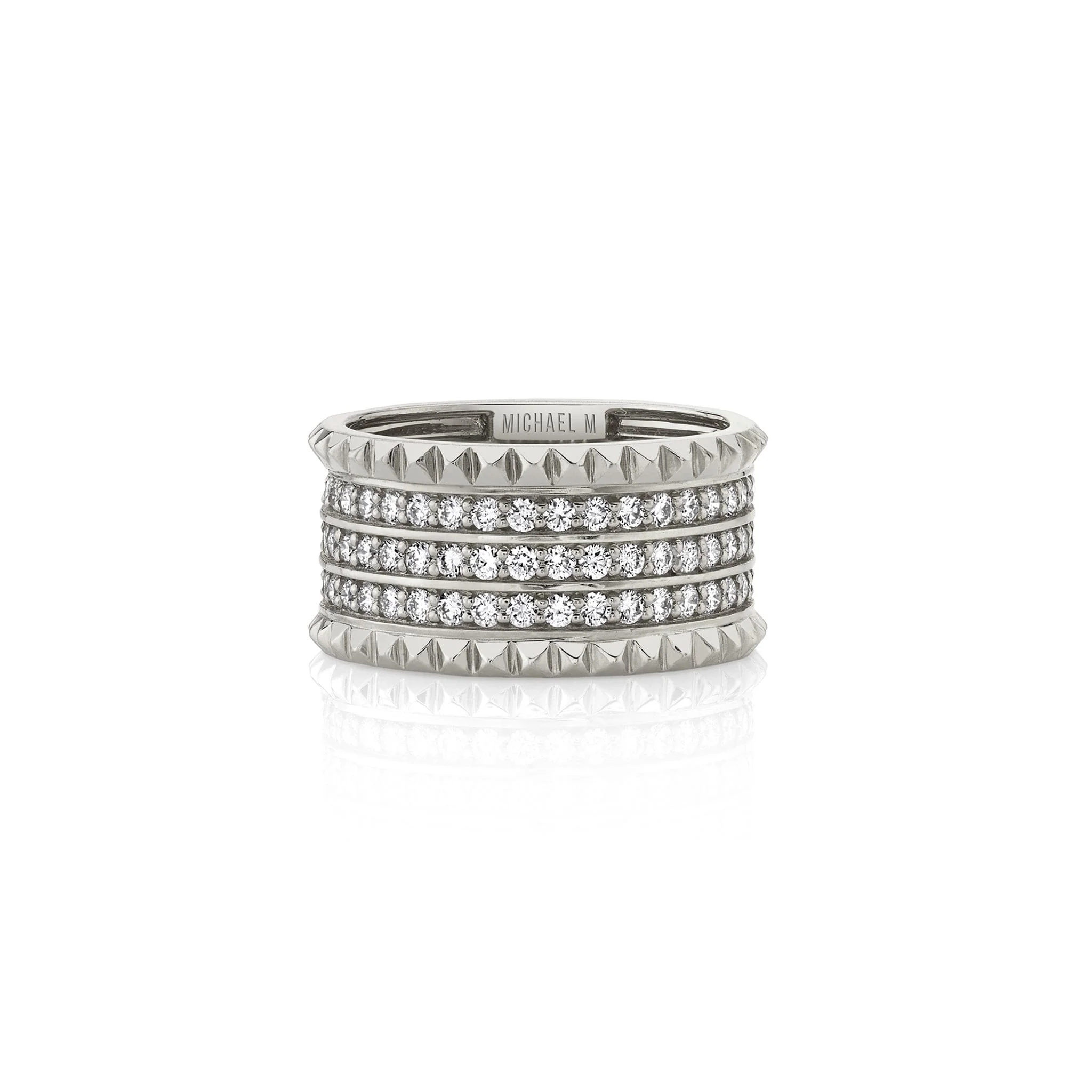 Tetra Triple Pavé Band - Image 4